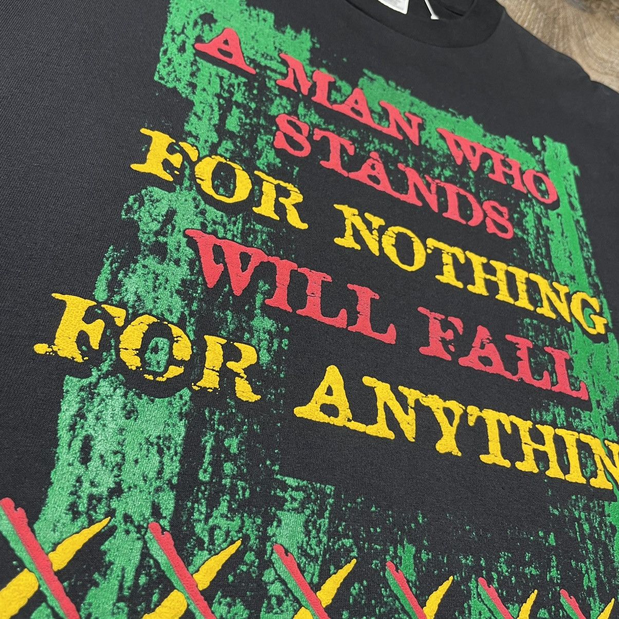 Vintage 90s Malcolm X Vintage AOP Tee Shirt Men XL Black History MLK Size US XL / EU 56 / 4 - 4 Thumbnail
