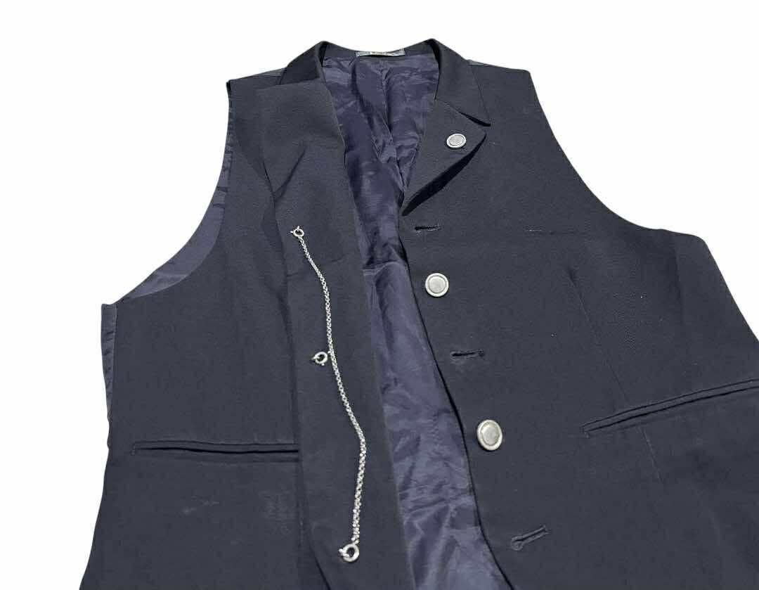 Yohji Yamamoto 🔥Vintage LQ Yohji Yamamoto Tuxedo Vest Chain Crazy Buttons Size US S / EU 44-46 / 1 - 2 Thumbnail