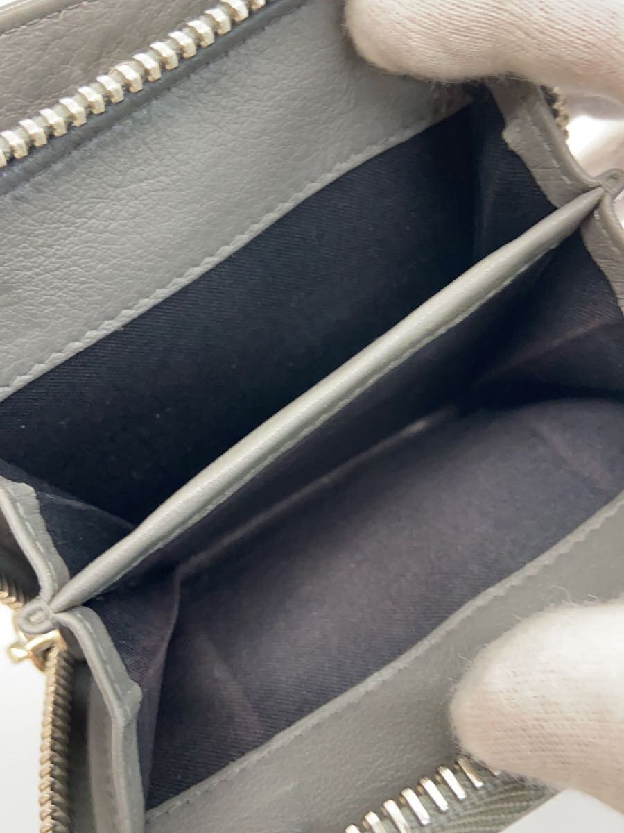 Balenciaga Balenciaga Leather Short Bi-Fold Wallet Gray Size ONE SIZE - 5 Thumbnail