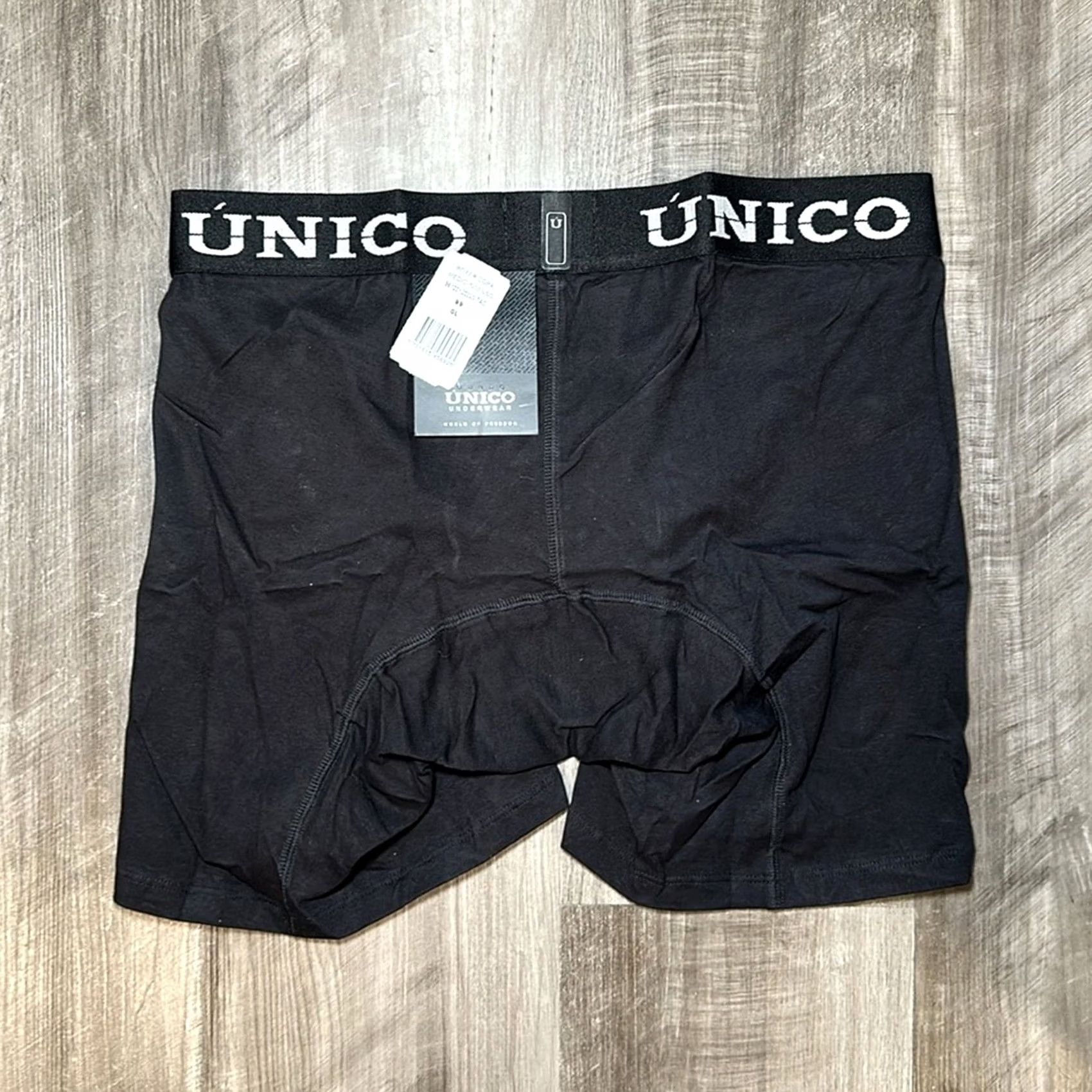 Vintage Unico Boxer Copa Medio Intenso Boxer Brief L Regular Black Men Underwear Shirt Size 42R - 2 Thumbnail