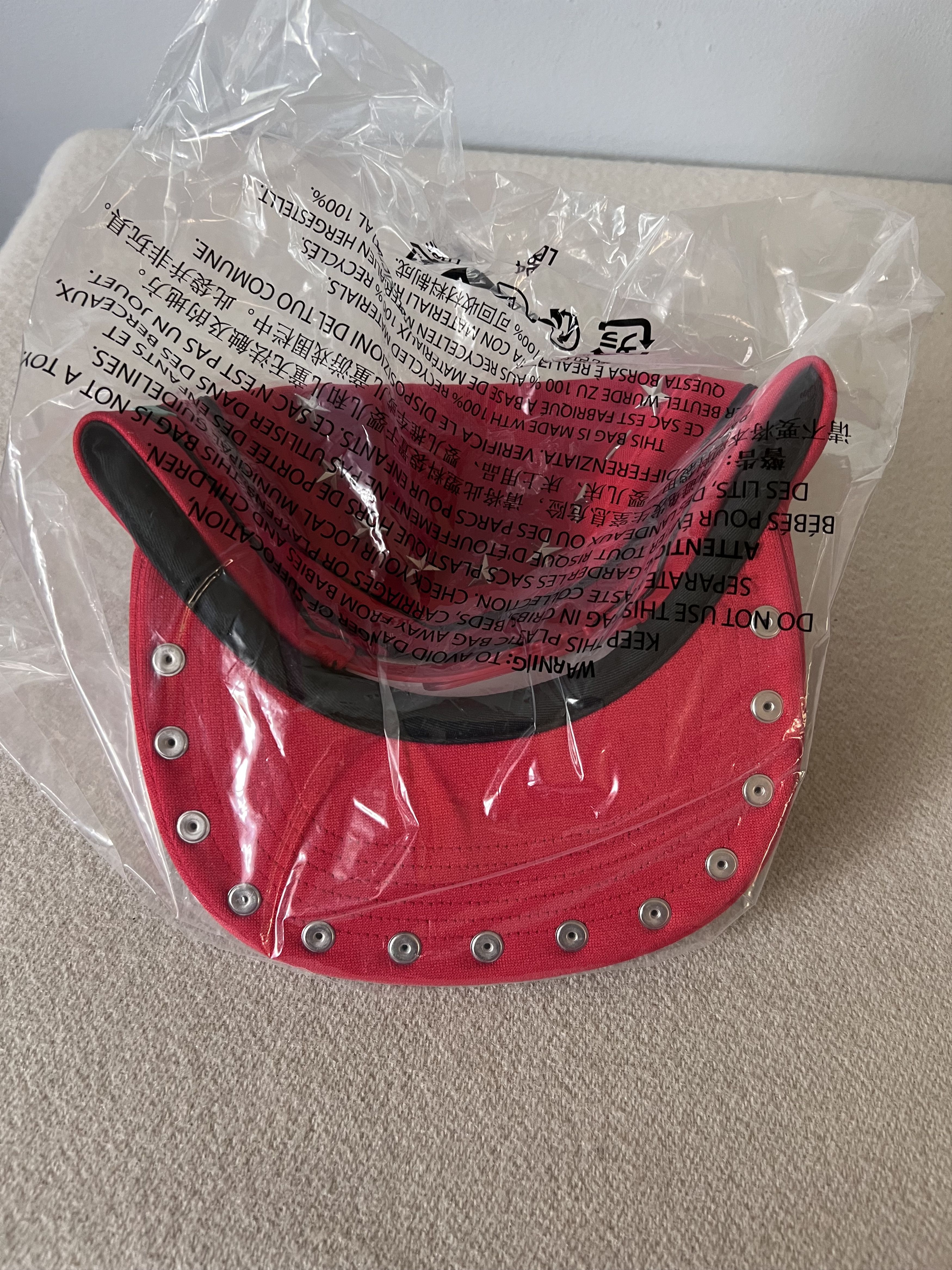 Supreme Supreme Stars Studded Pillbox Hat in Red Size ONE SIZE - 4 Thumbnail