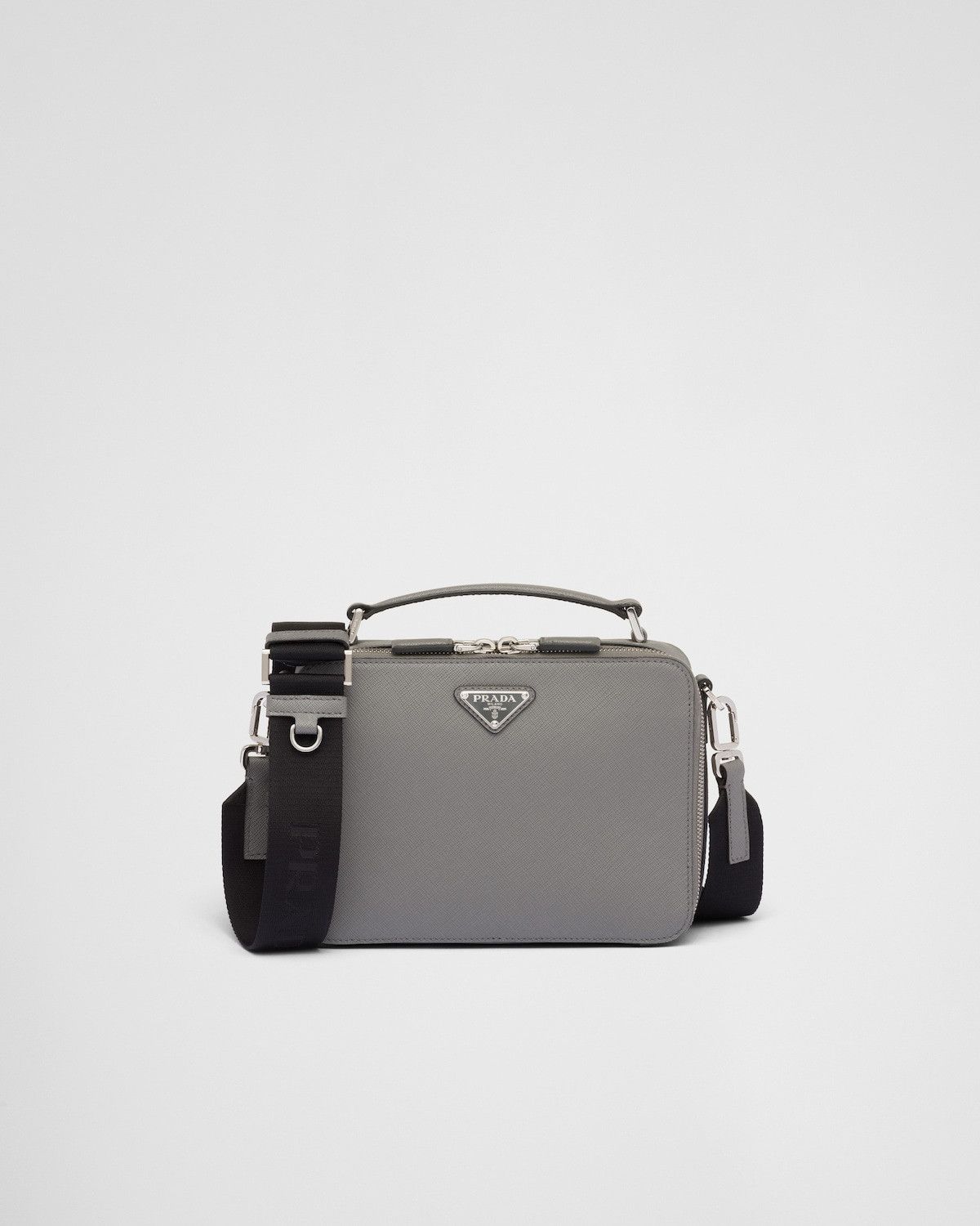 Prada o1bcso1str1025 Size: OS / Saffiano Shoulder Bag in Grey Size ONE SIZE - 2 Thumbnail