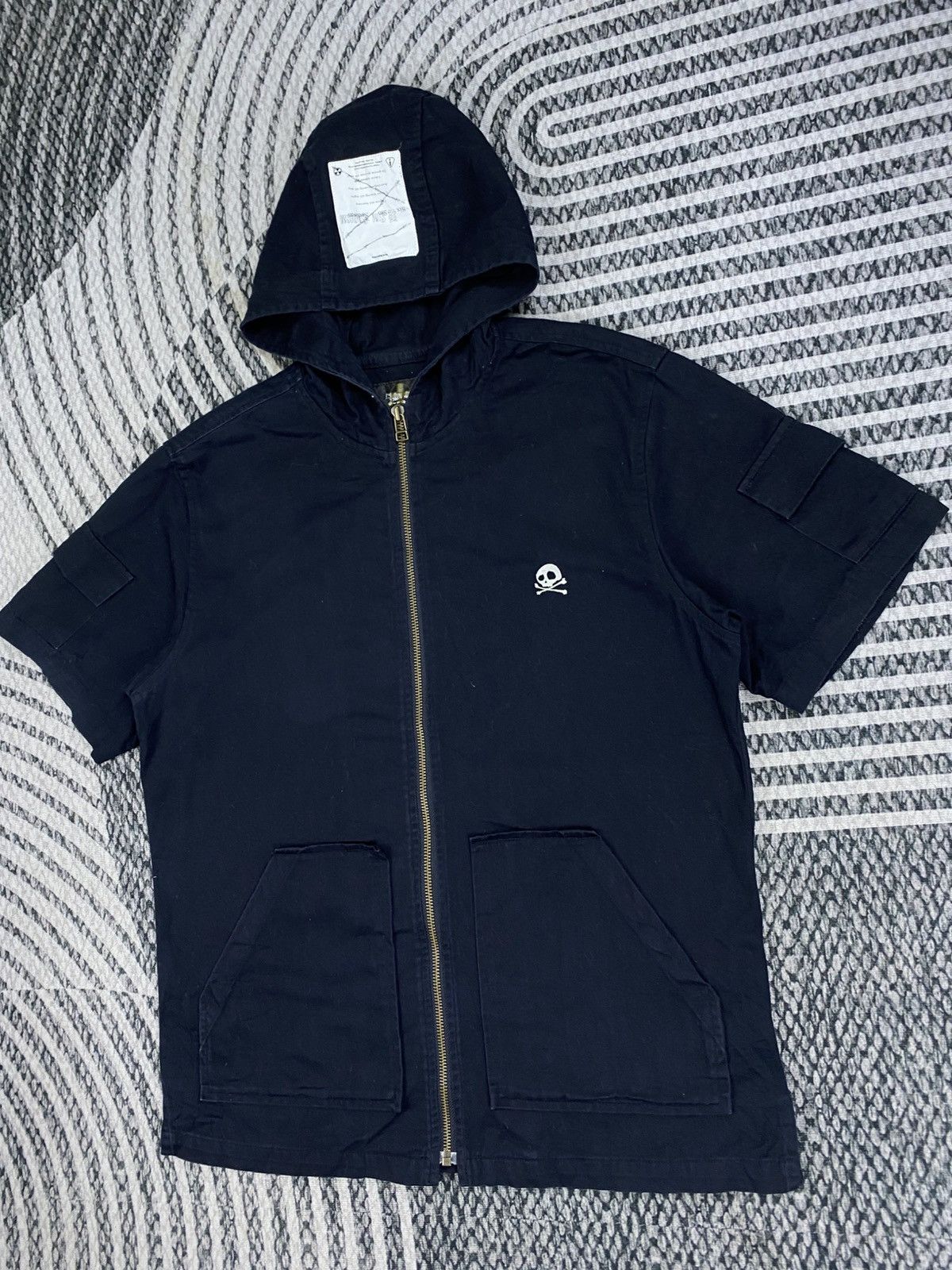 Japanese Brand Vintage Six Sim Sadism Skull Embroidery Zip-Up Hooded Jacket Size US M / EU 48-50 / 2 - 4 Thumbnail