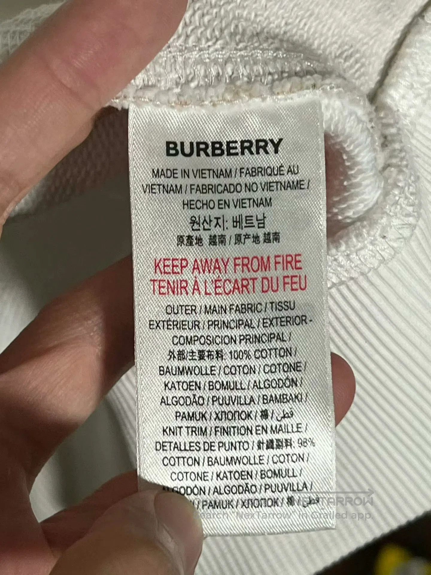 Burberry burberry vintage white checkered hoodie. Size US M / EU 48-50 / 2 - 3 Thumbnail