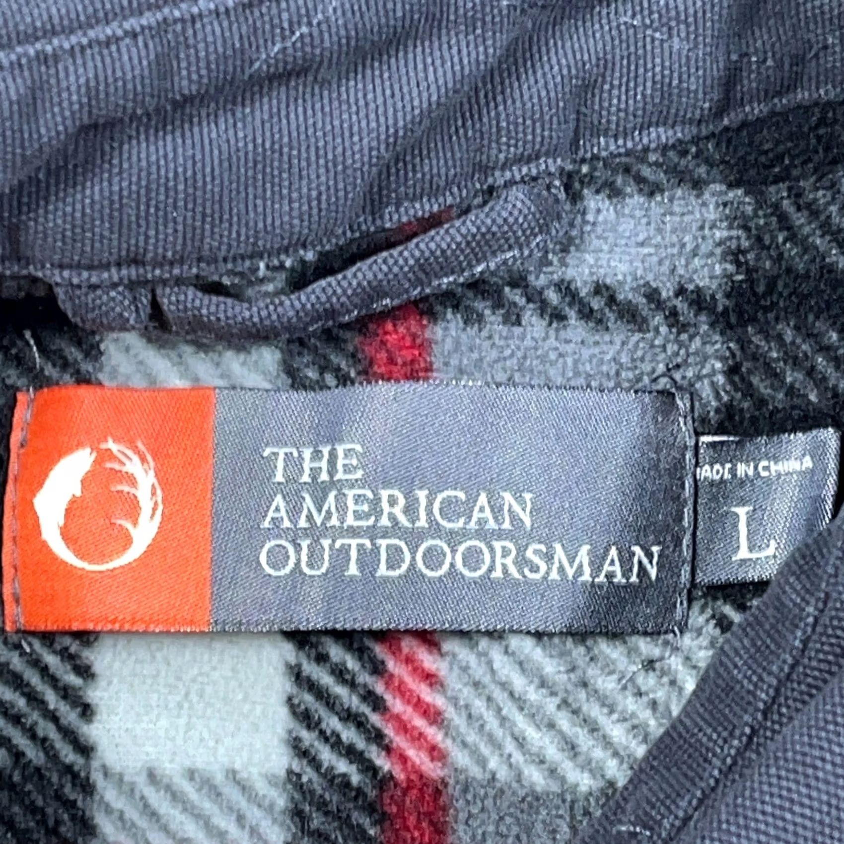 Vintage VINTAGE American Outdoorsman Jacket Men Large Gray Canvas Flannel Lined Shacket Snap Size US L / EU 52-54 / 3 - 5 Thumbnail