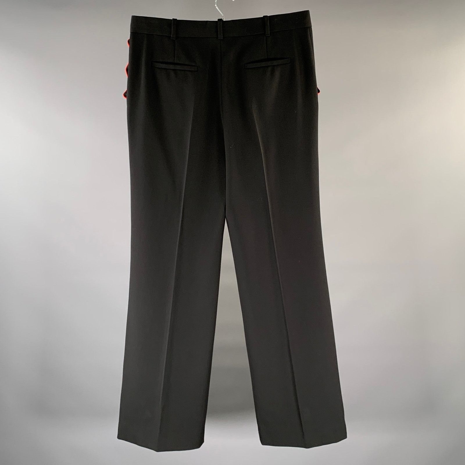 Givenchy GIVENCHY Size 34 Black Red Wool Dress Pants Size US 42 / EU 58 - 4 Thumbnail
