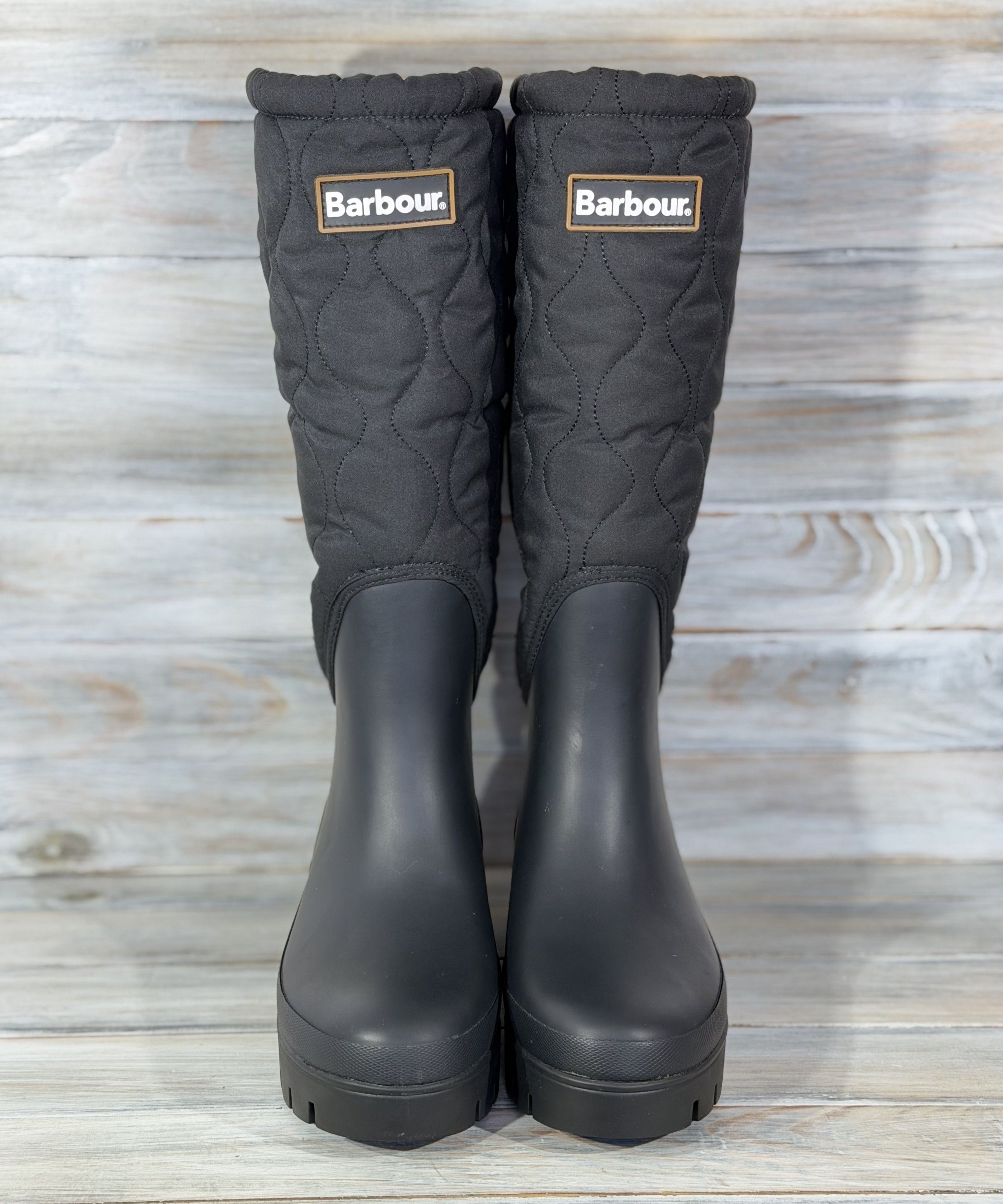 Barbour BARBOUR Marnie High Quilted Wellington Boots British Style Size US 7 / IT 37 - 2 Thumbnail