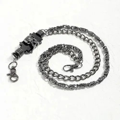 Other Dark Skull Double Layers Pants Chain Waist Size ONE SIZE - 2 Thumbnail