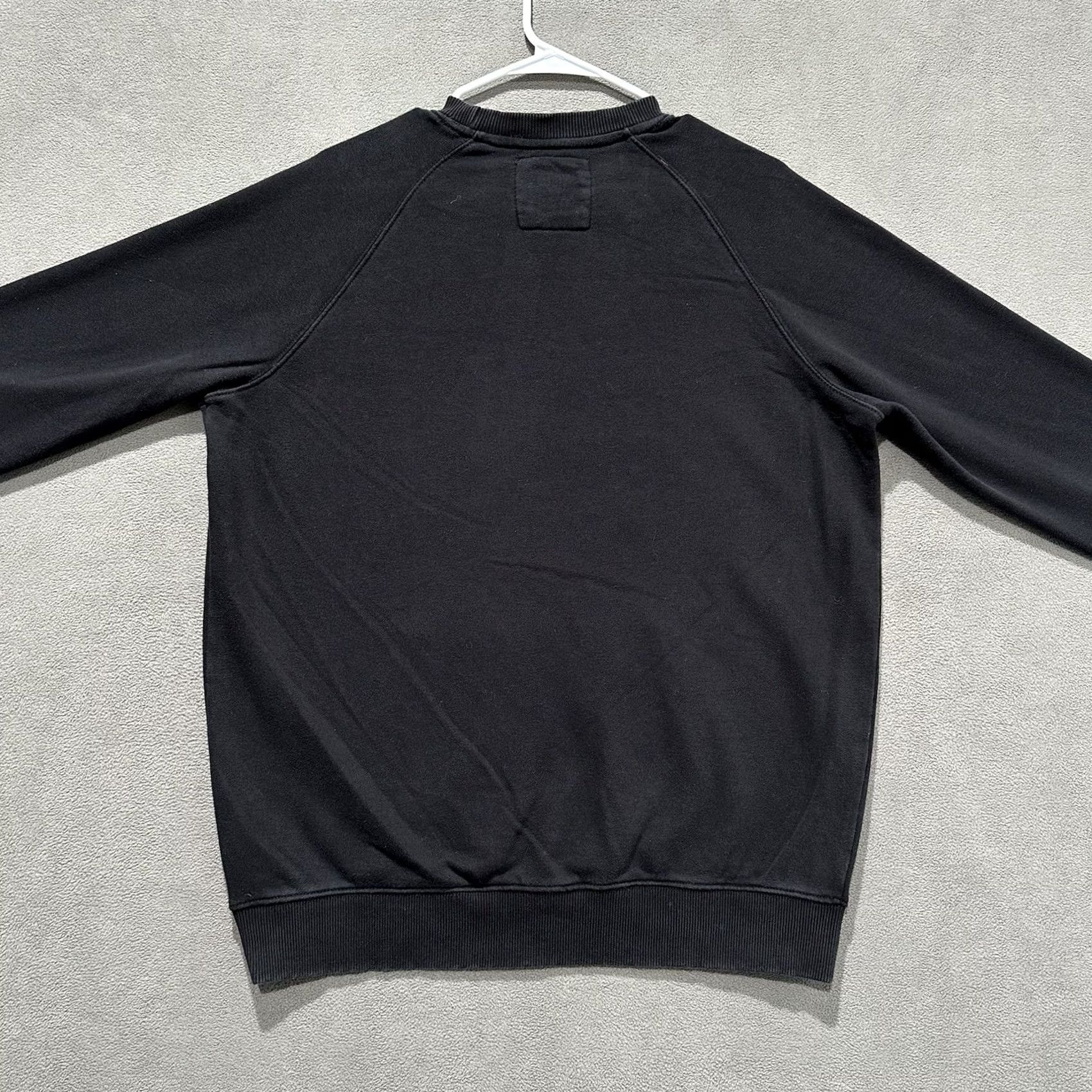 Vintage ptula Sweatshirt Womens Medium Black Crew Neck French Terry Pullover Kangaroo Pocket EUC Size M / US 6-8 / IT 42-44 - 2 Thumbnail