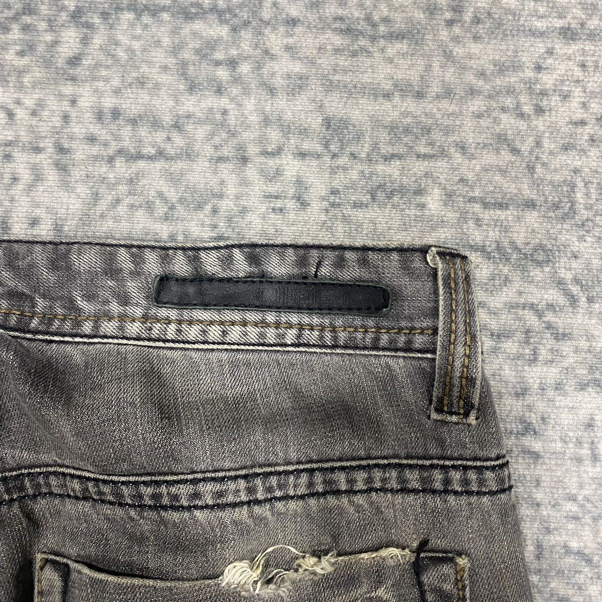Beauty Beast × Hysteric Glamour × Japanese Brand Sick☠️ NII Jeans Mud Wash Thrashed Denim Punk Grunge 90s Size US 32 / EU 48 - 12 Thumbnail