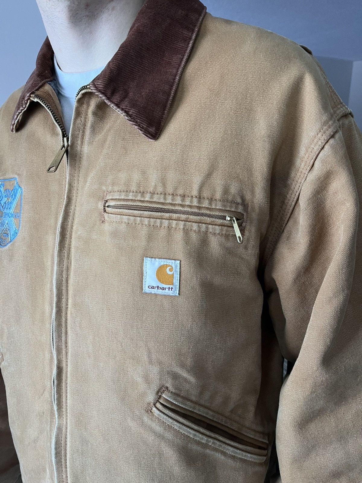 Carhartt Vintage Carhartt Detroit J01 BRN Blanket Lined Canvas Jacket Size US L / EU 52-54 / 3 - 2 Thumbnail