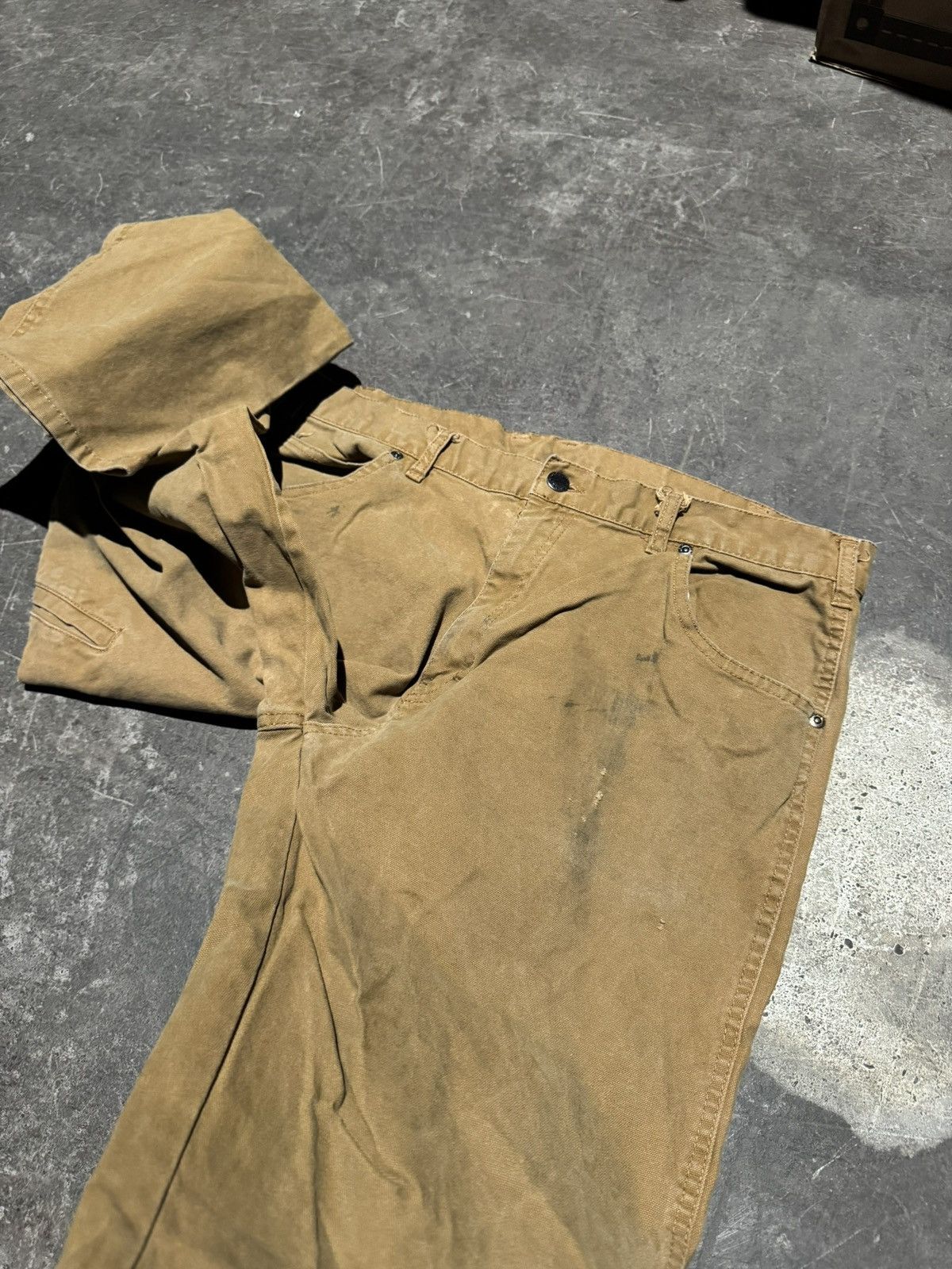 Dickies × Vintage Vintage Dickies Brown Carpenter Work Pants 36x30 Size US 36 / EU 52 - 7 Thumbnail