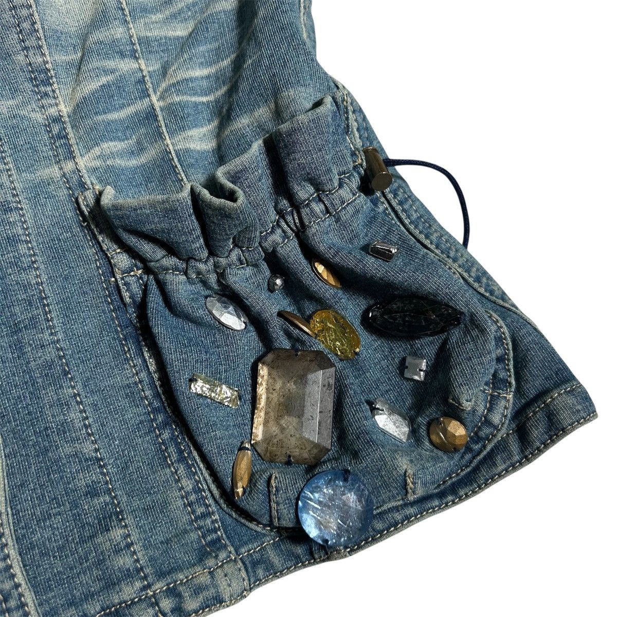 Vintage Vintage Y2K Jeans Vest Size M / US 6-8 / IT 42-44 - 5 Thumbnail