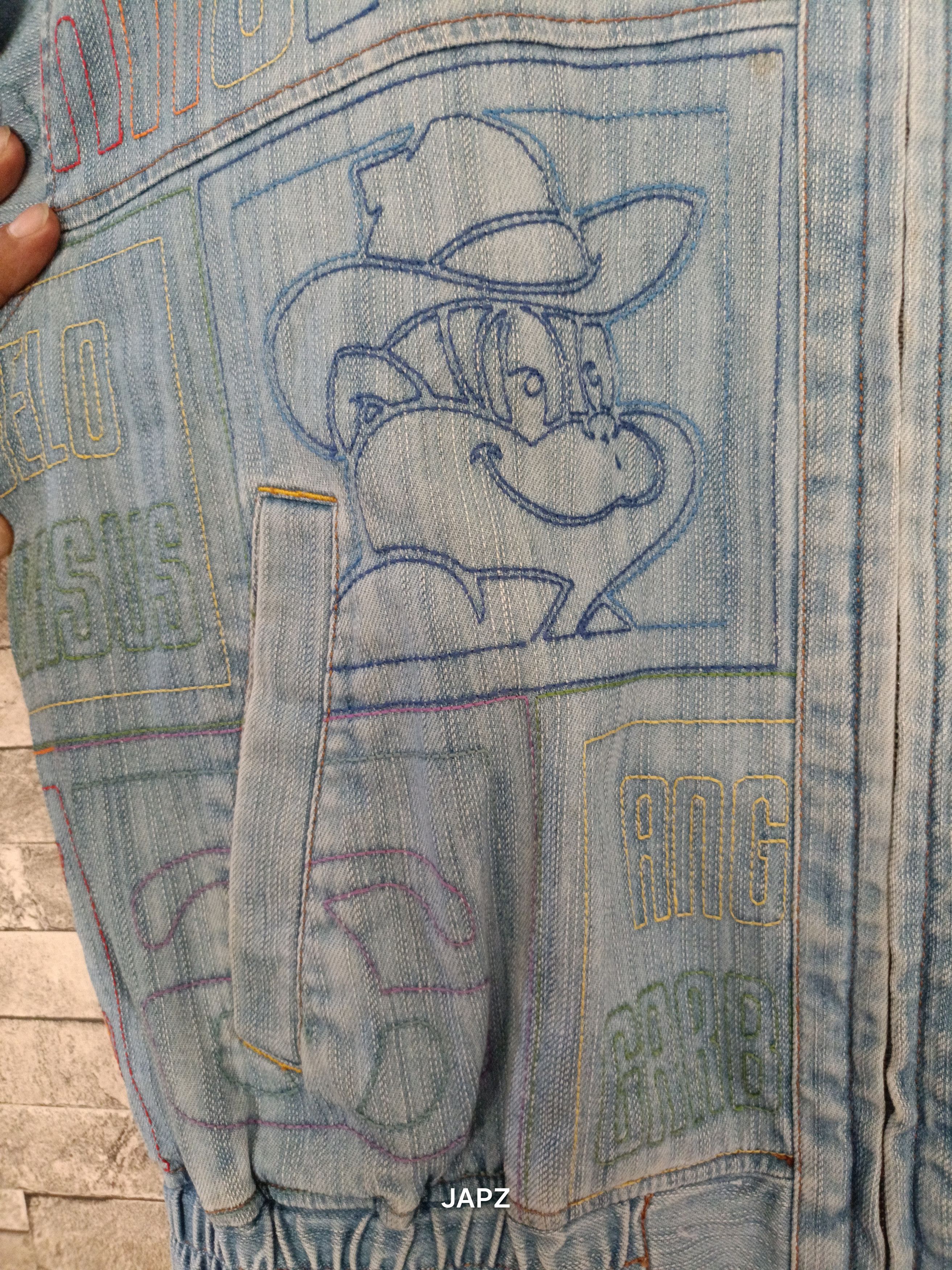 Vintage Vintage Angelo garbassus embroidery denim jacket y2k Size US XL / EU 56 / 4 - 8 Thumbnail