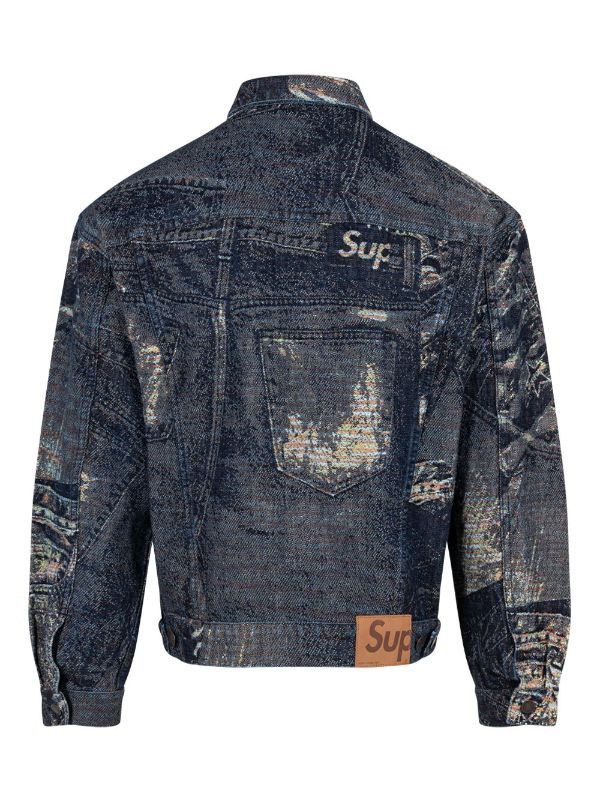 Supreme Archive Denim Jacquard Trucker Jean Jacket Trompe D’oeil M Size US M / EU 48-50 / 2 - 3 Thumbnail