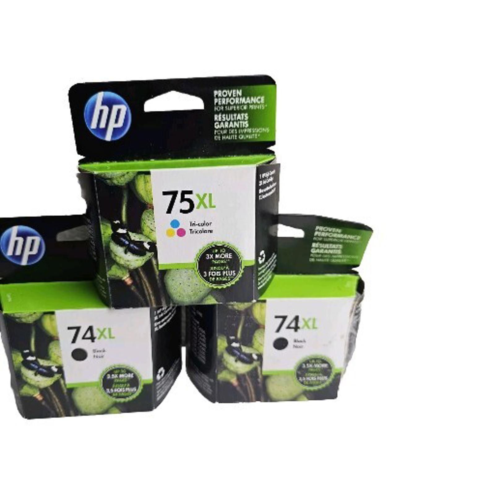 Other 3 pack NEW Sealed Genuine HP 74XL Black expired 2017 Size ONE SIZE - 1 Preview