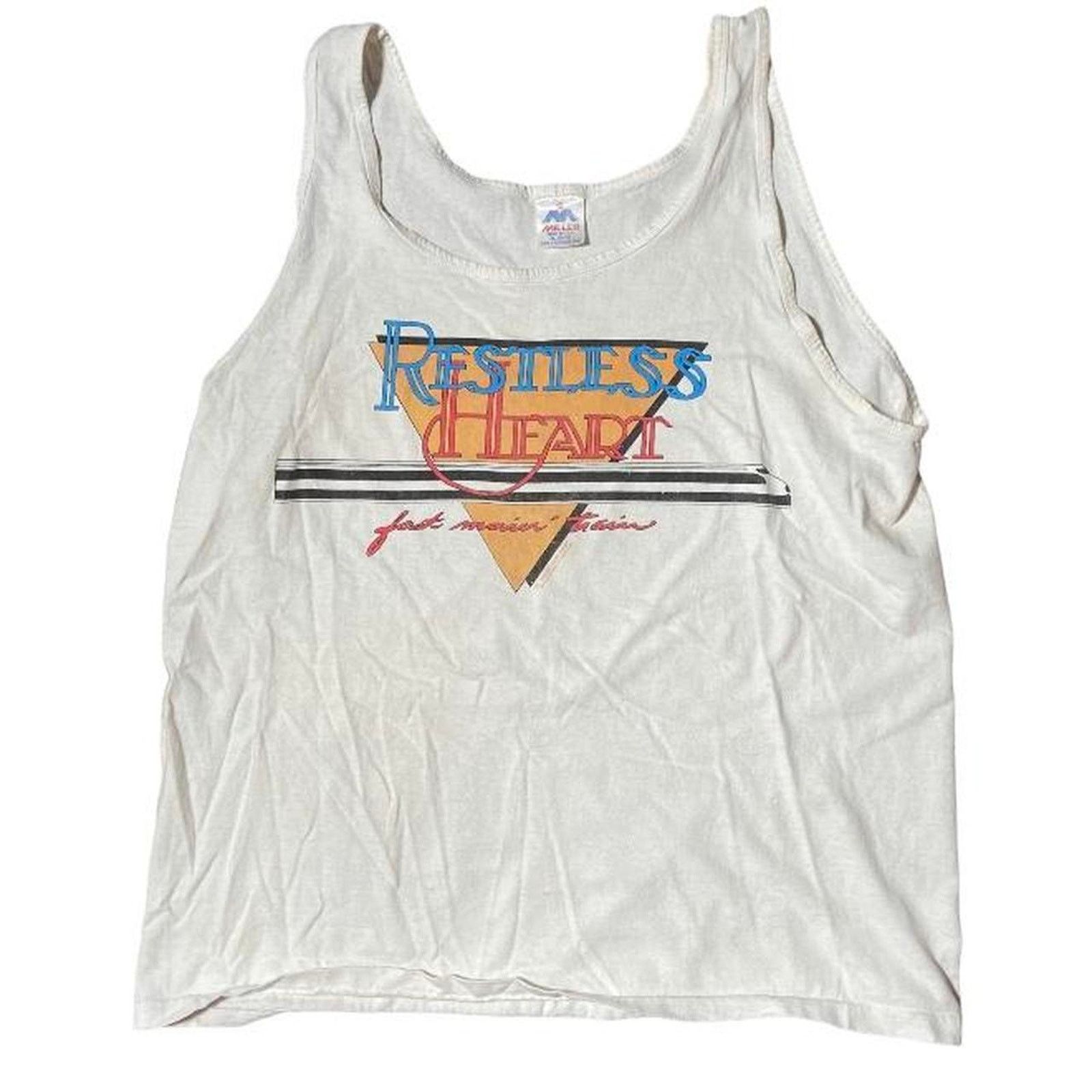 Hanes 90s restless heart tank top Size US XL / EU 56 / 4 - 1 Thumbnail