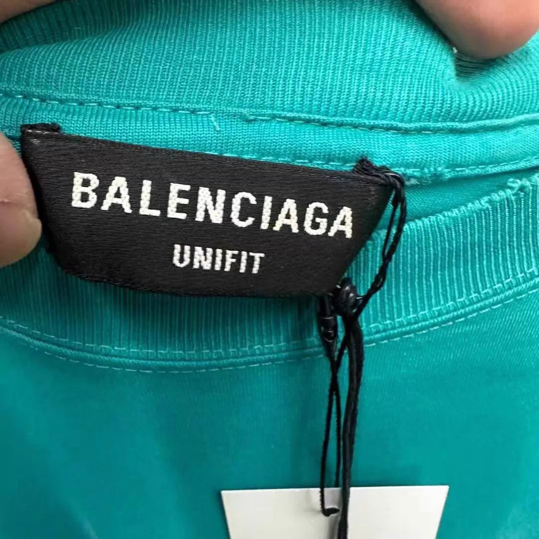 Balenciaga Balenciaga NWT Lake Green Mosaic Double B SS OS/XS Size US XS / EU 42 / 0 - 2 Thumbnail