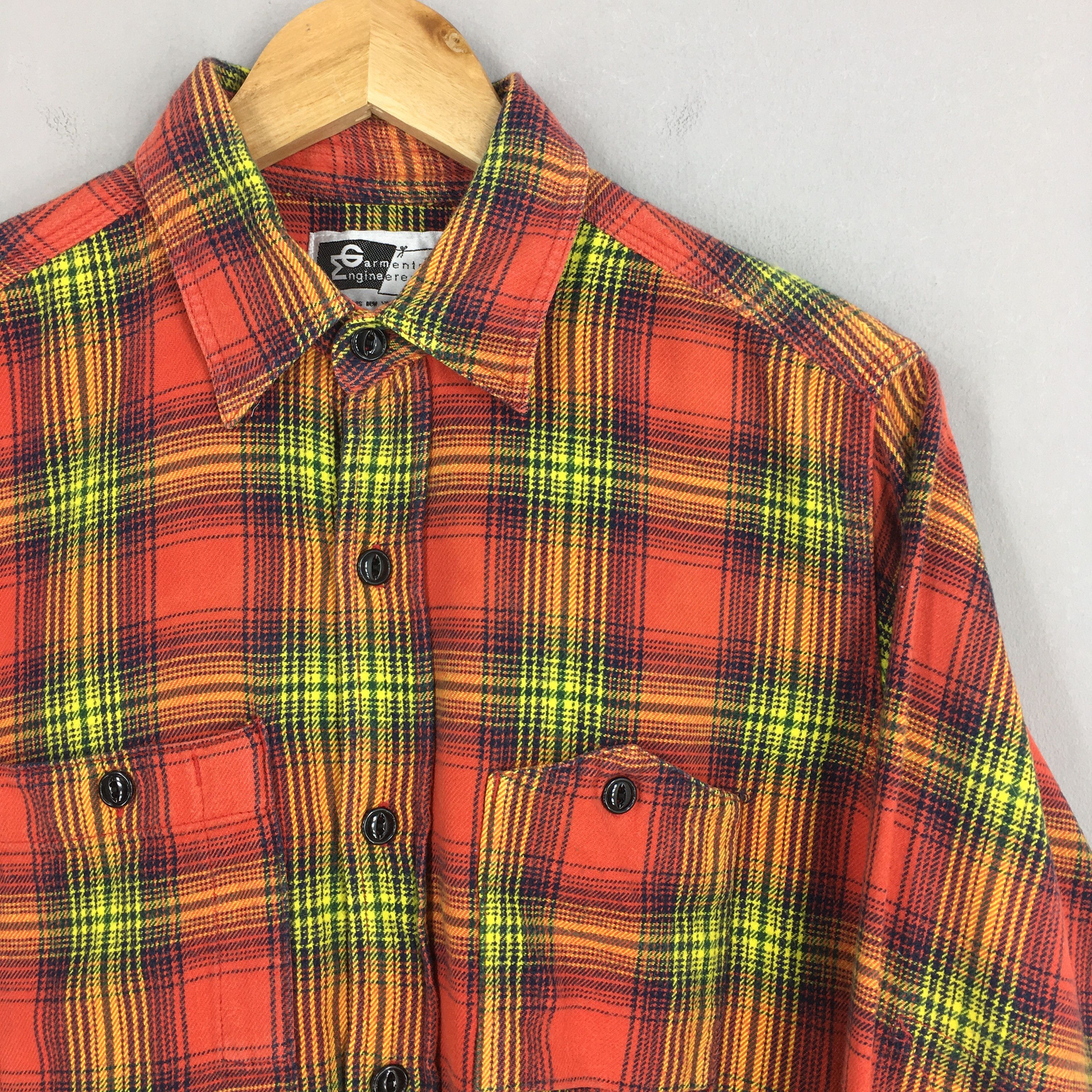Engineered Garments Engineered Garments Japan Plaid Shadow Flannel Shirt Small Size US S / EU 44-46 / 1 - 2 Thumbnail