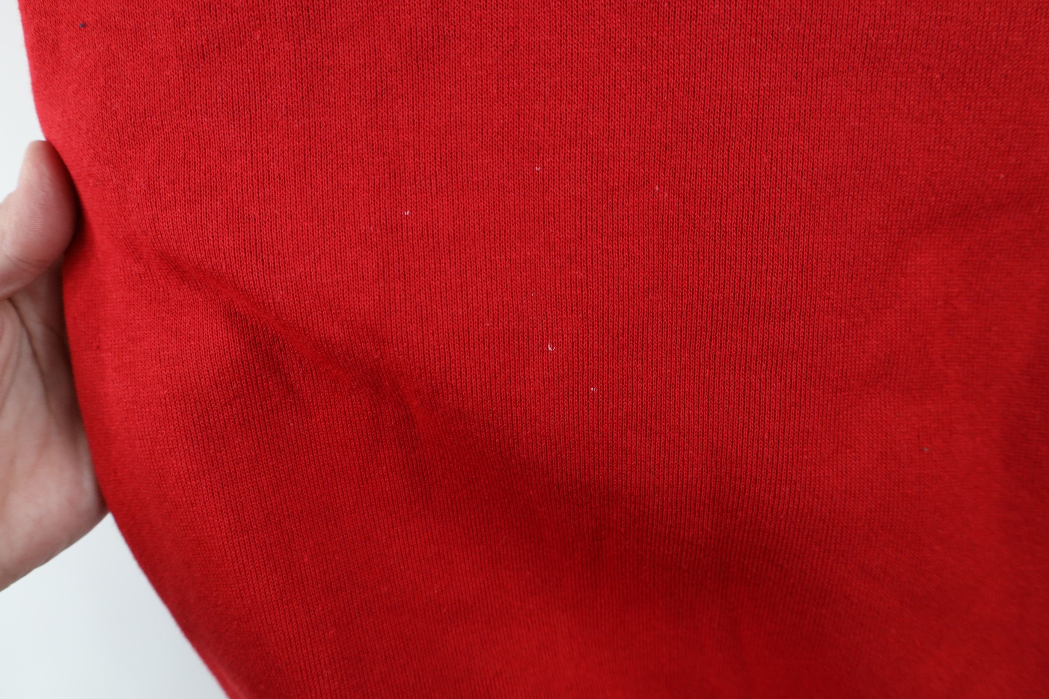 Vintage Deadstock Vintage 90s Streetwear Crewneck Sweatshirt Red USA Size US M / EU 48-50 / 2 - 7 Thumbnail