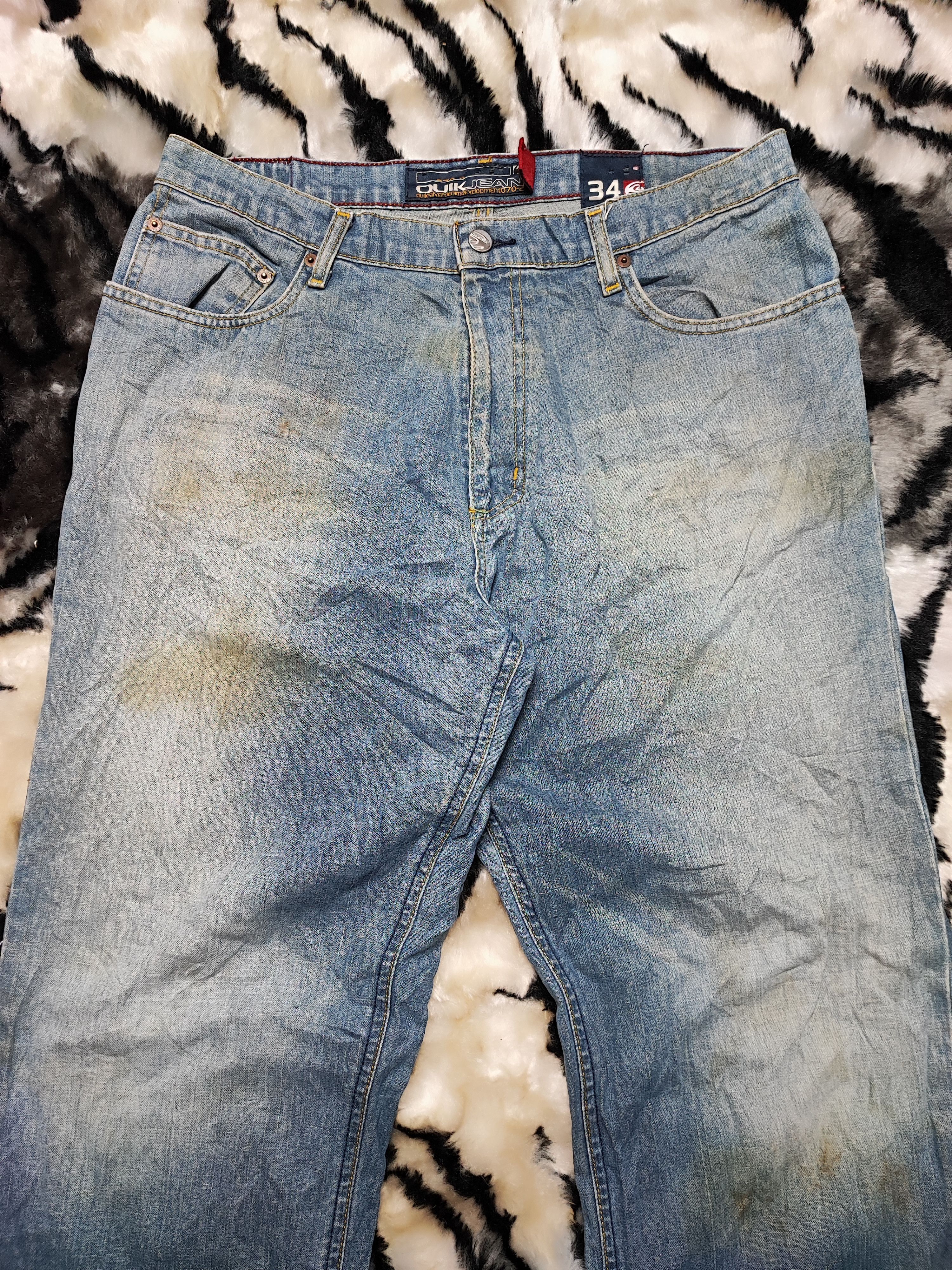 Quiksilver × Vintage Quiksilver Jeans Baggy Size 33 Size US 33 - 3 Thumbnail