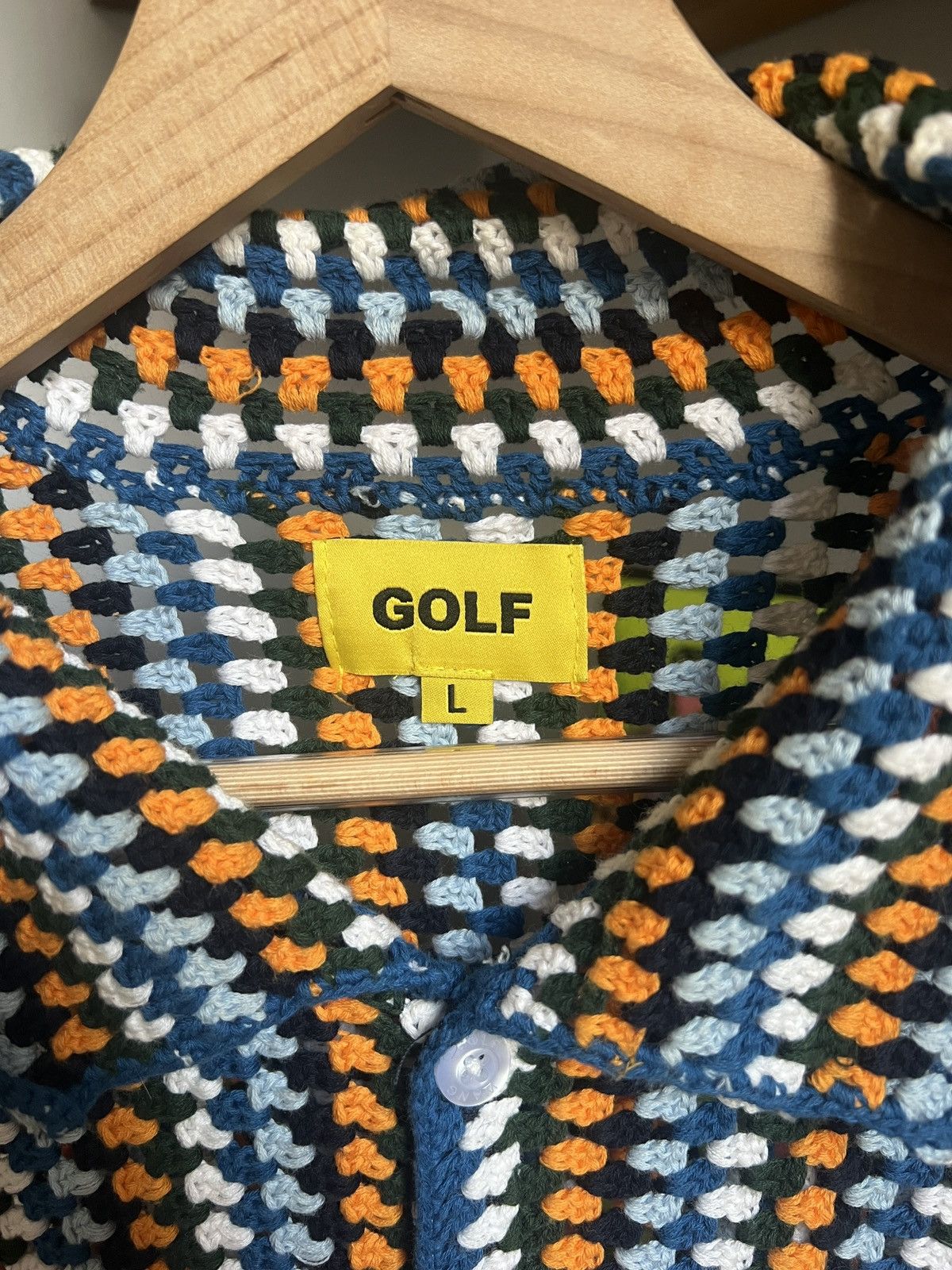 Golf Wang GOLF WANG Crochet Camp Shirt Size US L / EU 52-54 / 3 - 5 Thumbnail