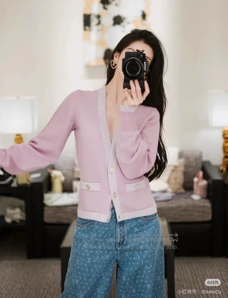 Chanel Chanel 23S taro purple cardigan coat Size XXS / US 00 / IT 34 - 6 Thumbnail