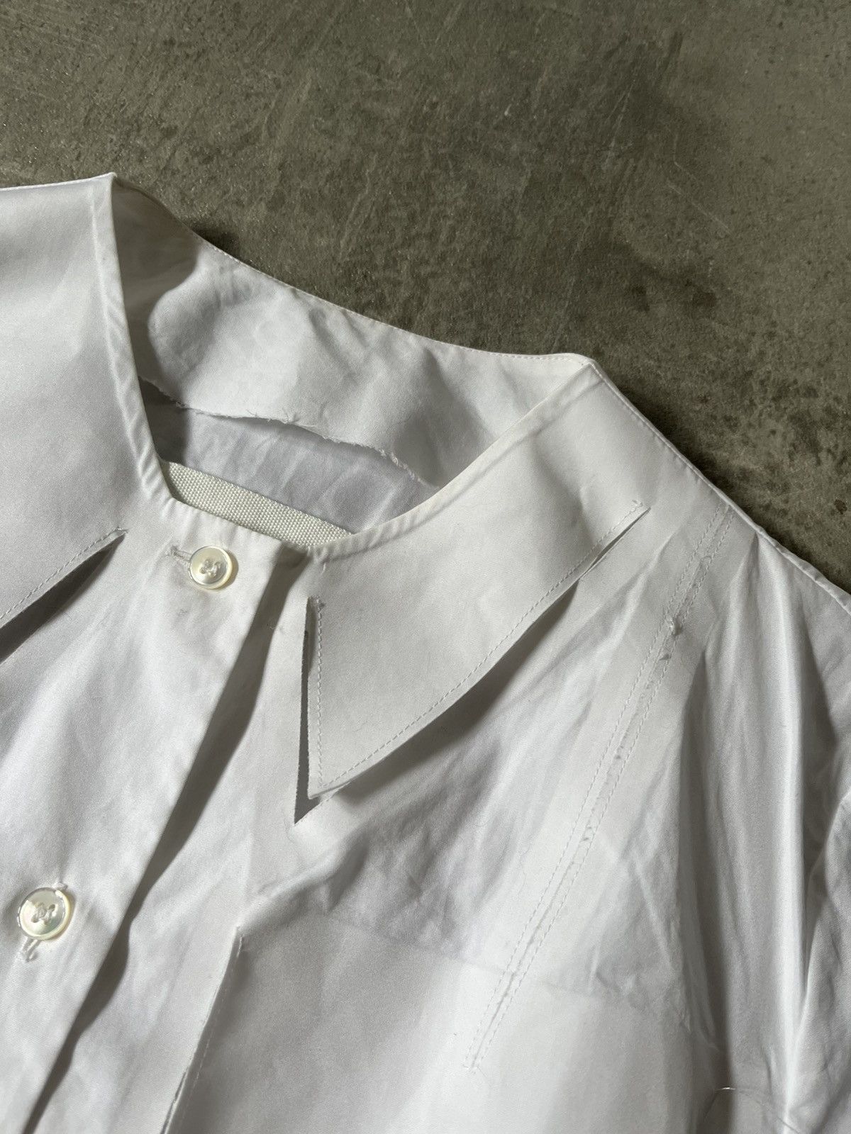 Maison Margiela Maison Margiela S/S 19 white shirt artisanal rare Size US M / EU 48-50 / 2 - 4 Thumbnail
