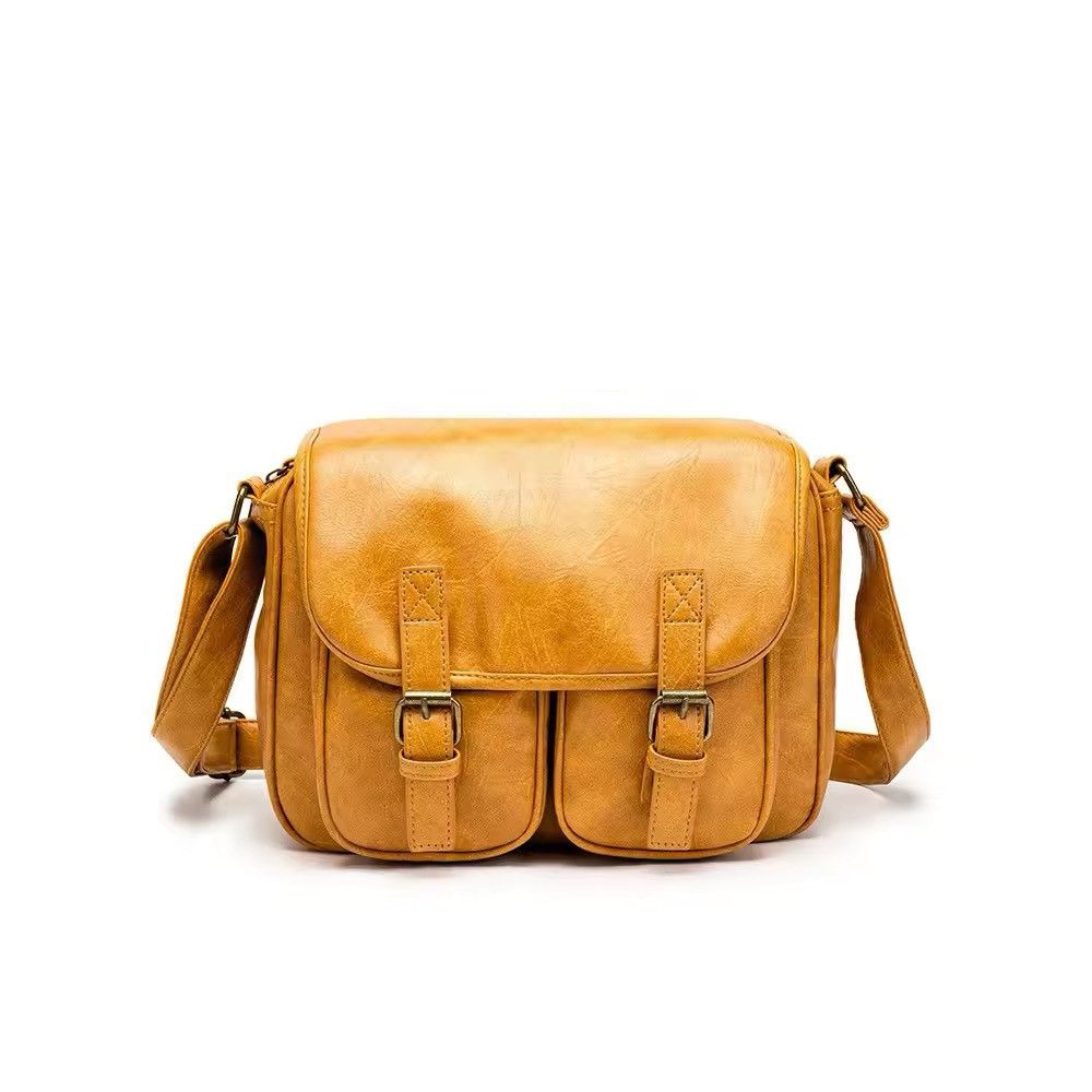 Leather Leather Messenger Bag Size ONE SIZE - 4 Thumbnail