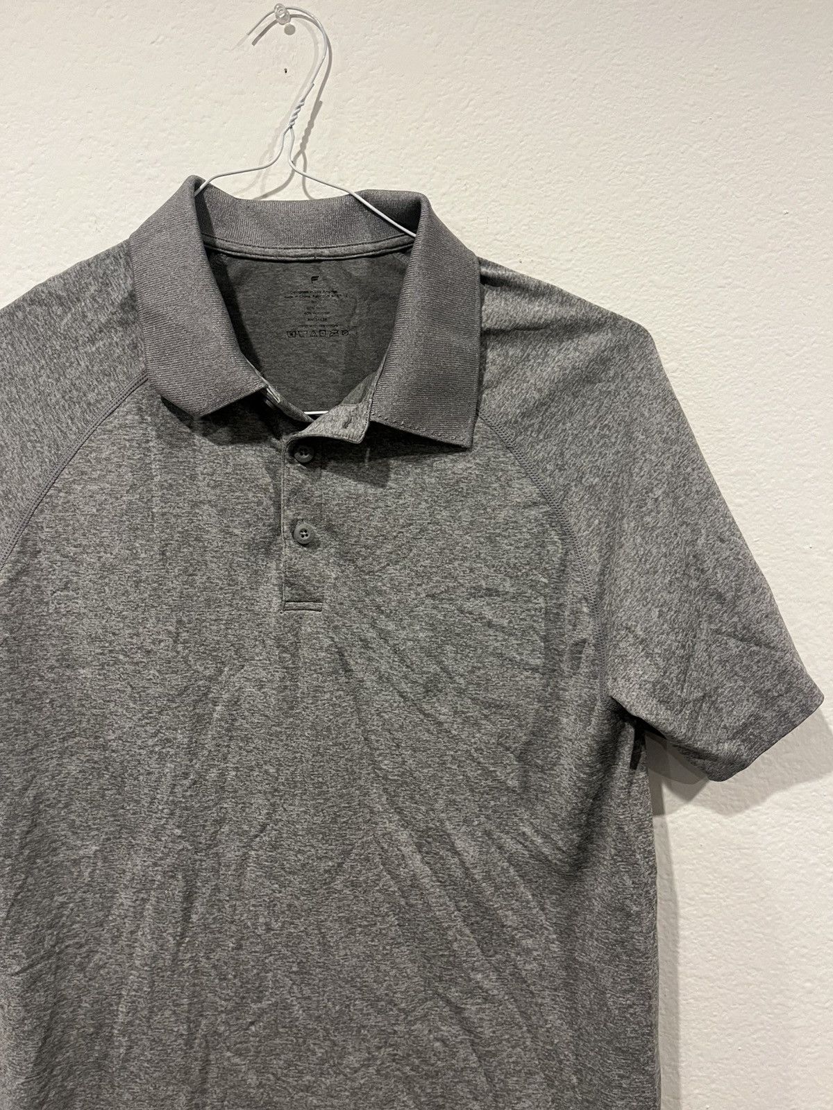 Fabletics Men’s Fabletics Polo Shirt Sz Med Grey Short Sleeve Stretch Size US M / EU 48-50 / 2 - 3 Thumbnail