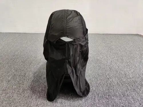 Japanese Brand Gangsta Mesh Camp Hat With Facemask Black Color Size ONE SIZE - 4 Thumbnail