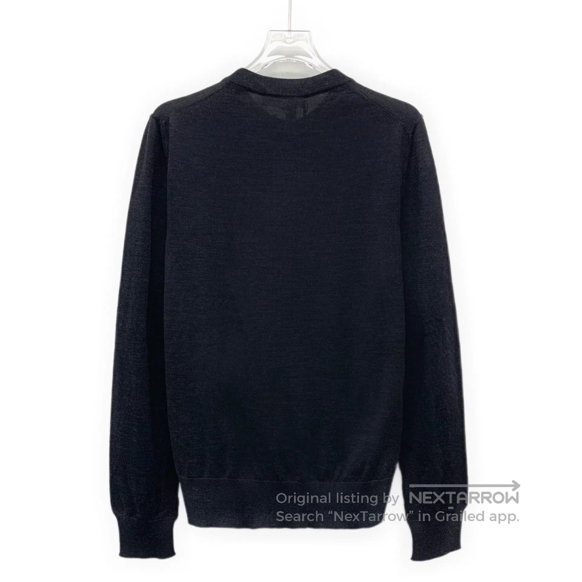 Dolce & Gabbana Dolce Gabbana Black Wool Round Neck Long Sleeve Knitwear| Size US XS / EU 42 / 0 - 2 Thumbnail