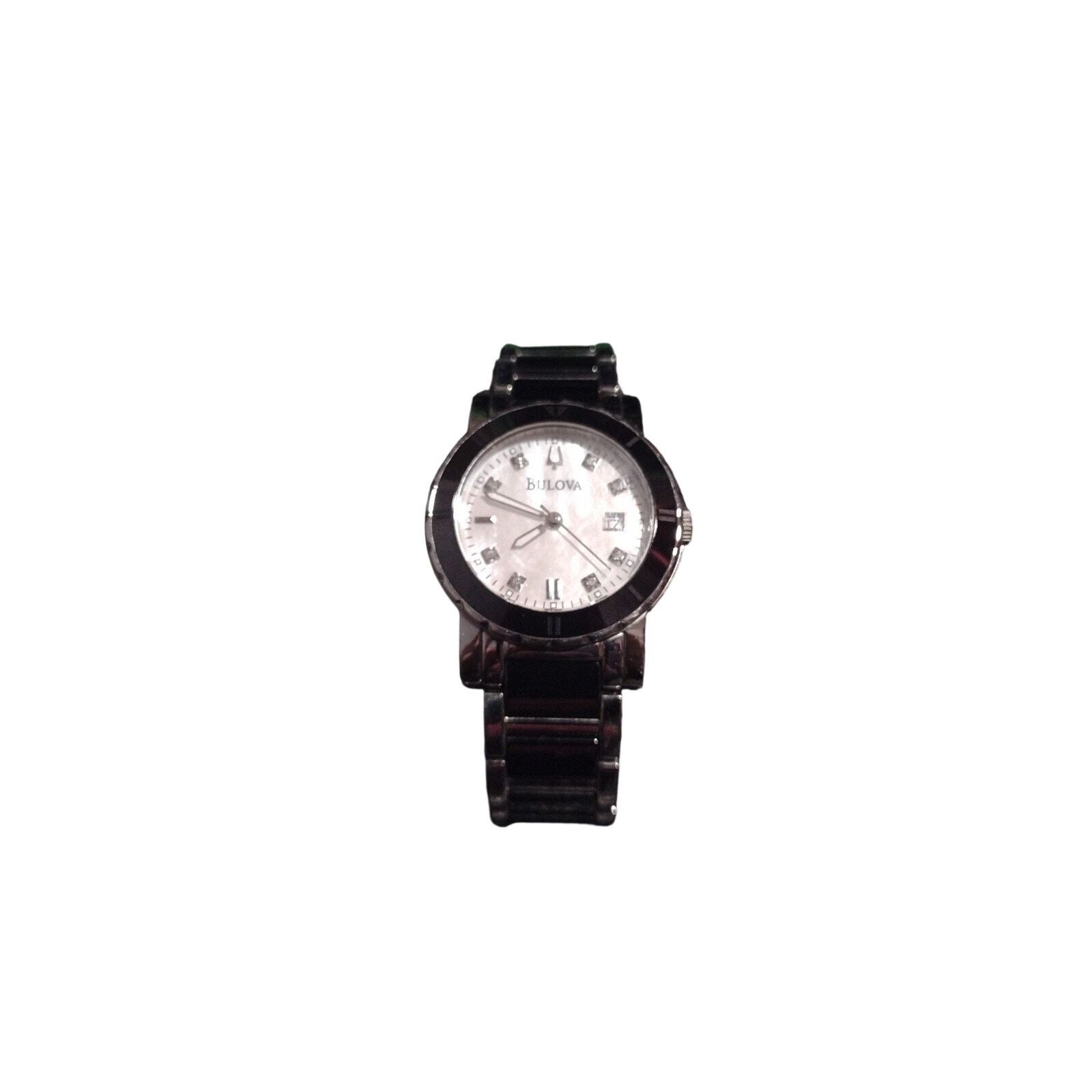 Bulova Bulova Highbridge Diamond Watch - White MOP & 2-Tone Ceramic Size ONE SIZE - 4 Thumbnail