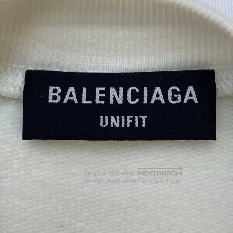 Balenciaga Balenciaga Letter Printed Round Neck Long Sleeve Sweater Size US S / EU 44-46 / 1 - 6 Thumbnail
