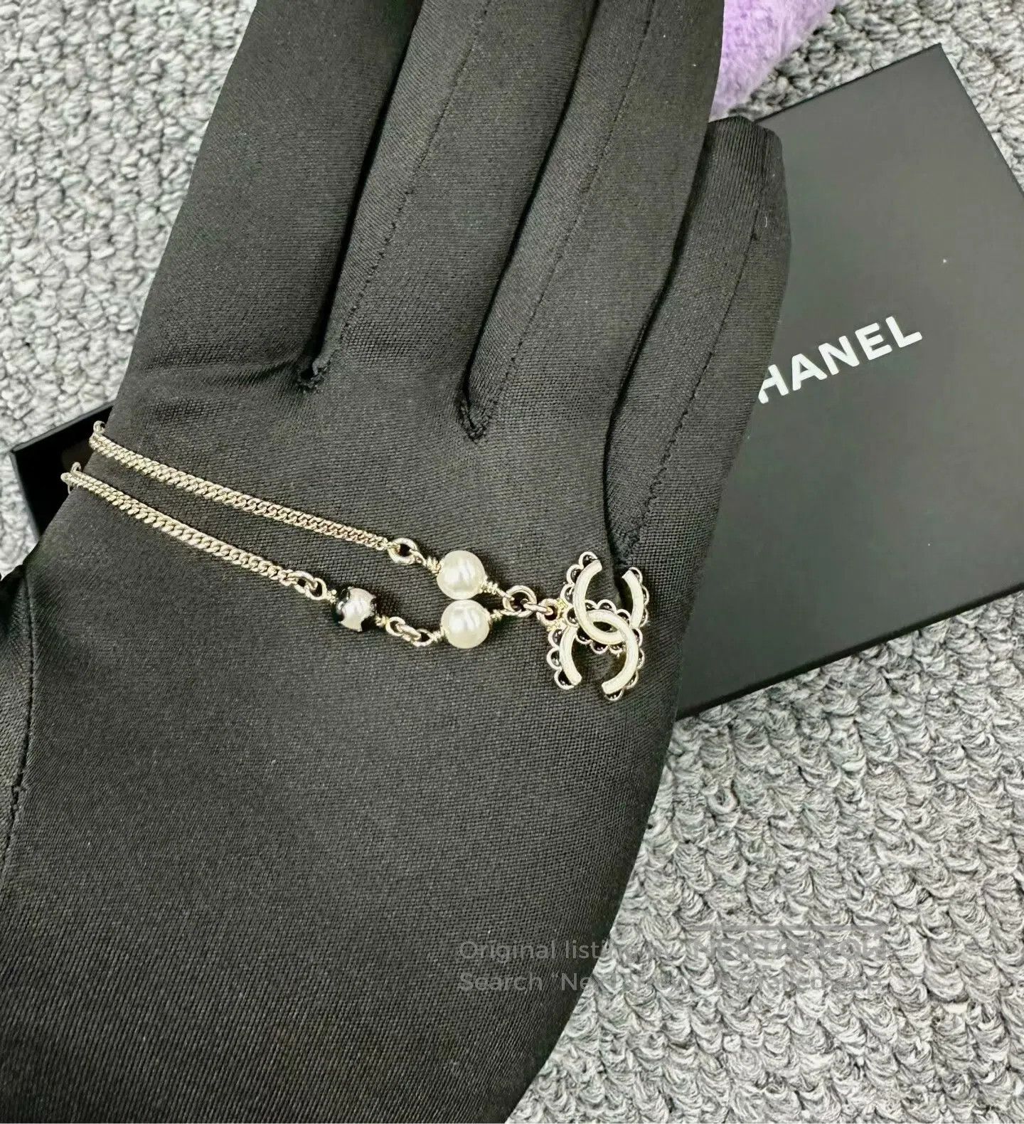 Chanel Chanel Golden Chain Double C Pearl Bracelet| Size ONE SIZE - 3 Thumbnail