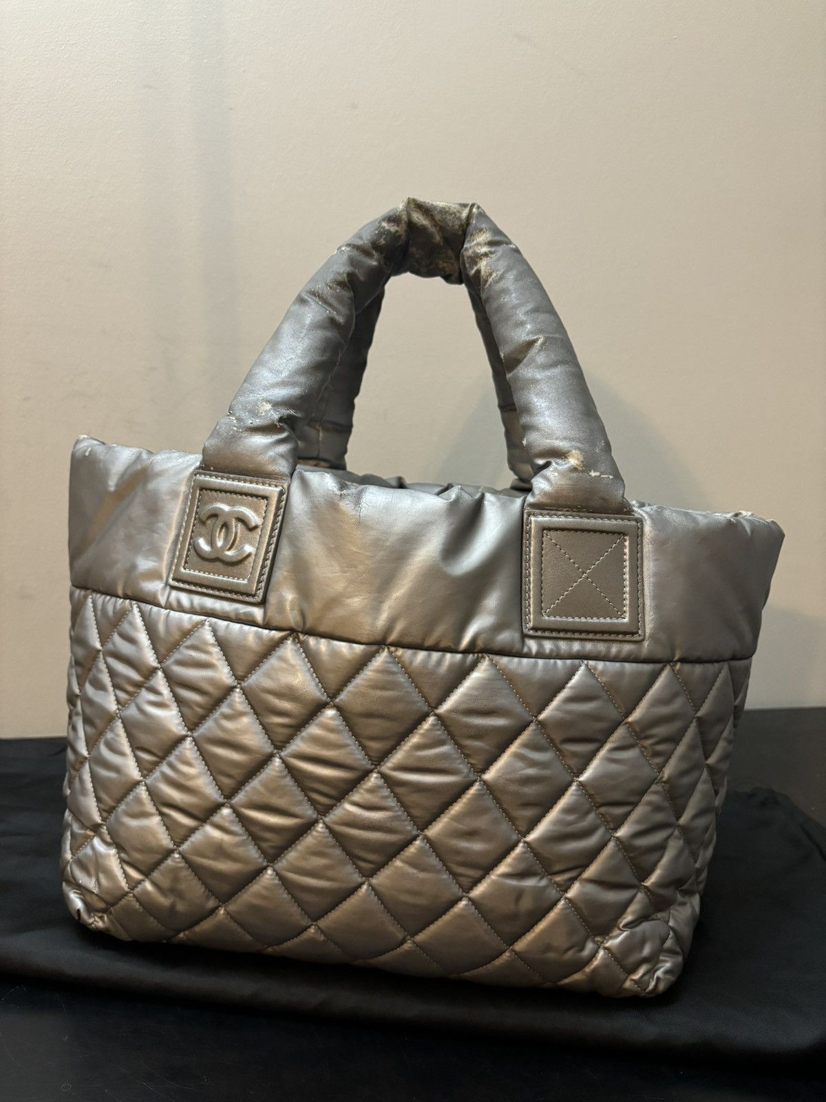 Chanel Chanel Coco Cocoon Leather Hand Bag Grey Size ONE SIZE - 6 Thumbnail