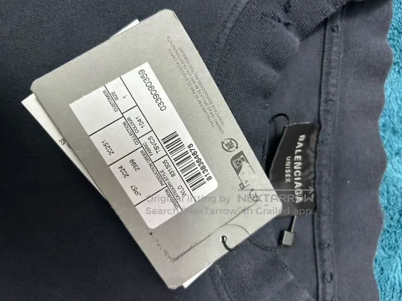 Balenciaga Balenciaga Chest Glitter Colorful Letter Logo Destroyed Sh Size US S / EU 44-46 / 1 - 5 Thumbnail