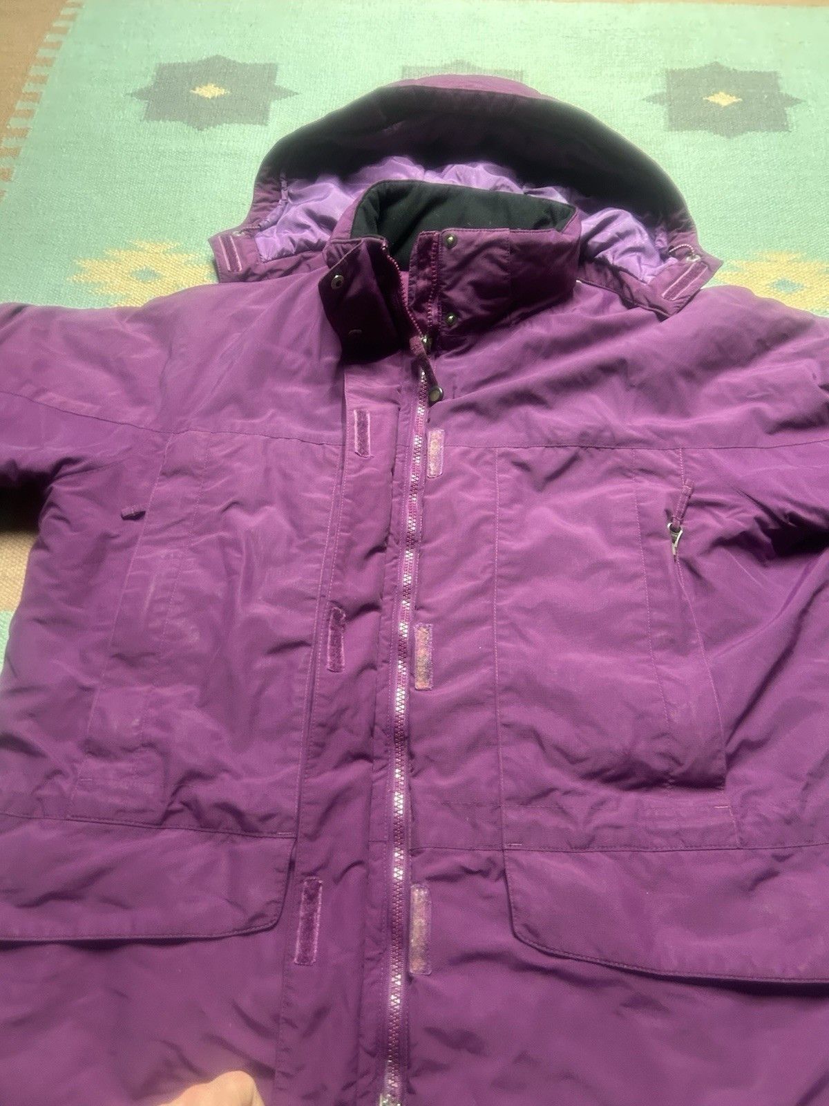 Vintage Vtg LL Bean hooded puffer jacket insulated ski snow 1X XL Size XL / US 12-14 / IT 48-50 - 6 Thumbnail