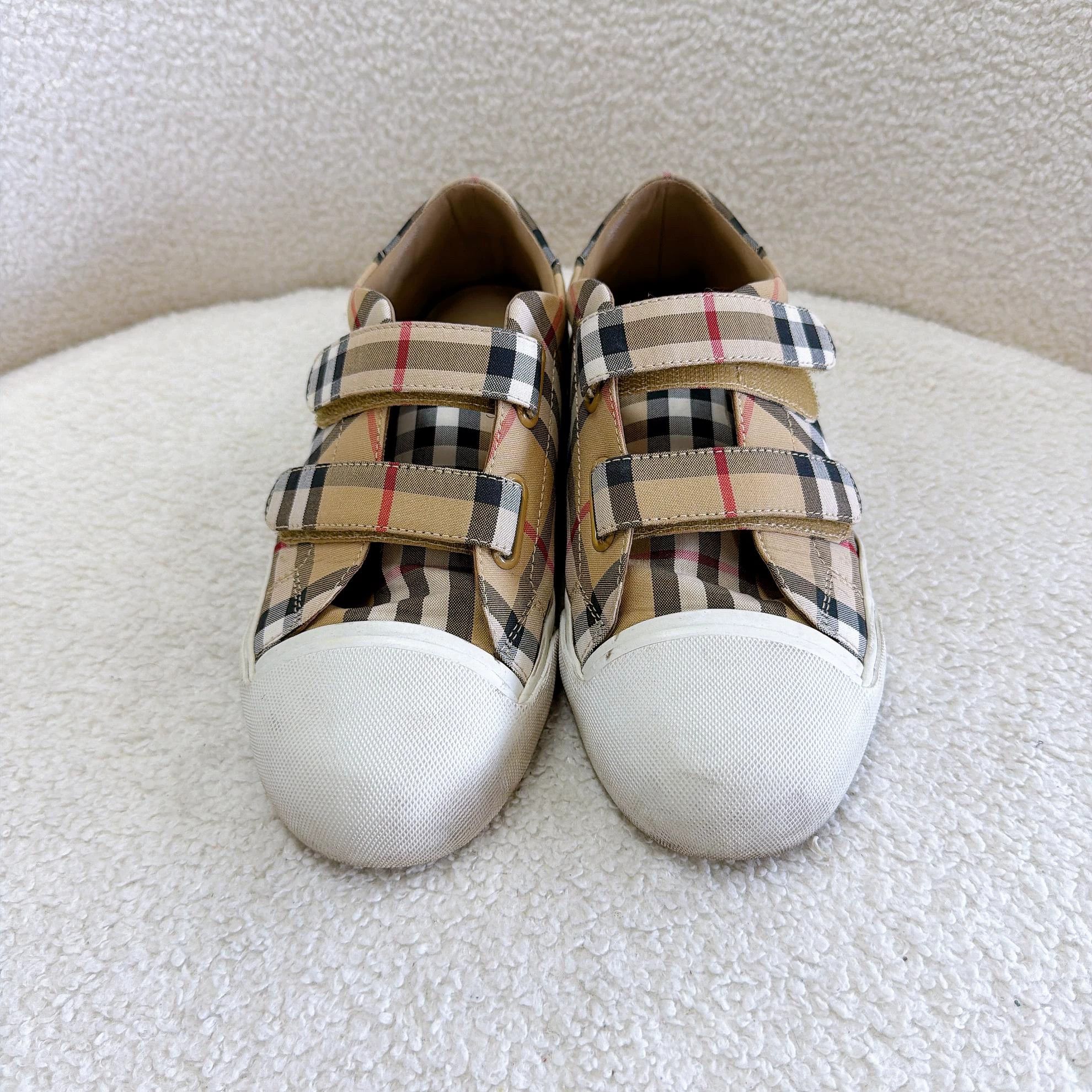 Burberry Burberry Horseferry Check Sneakers 35 0565 Size US 4.5 / IT 34.5 - 1 Thumbnail