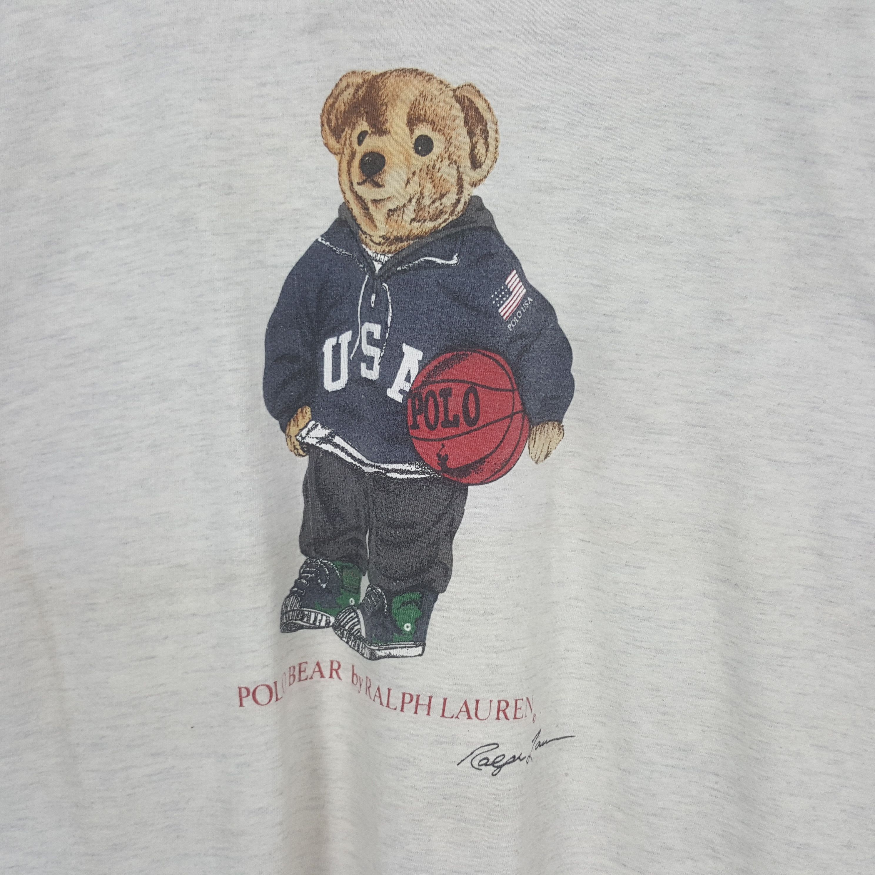 Polo Ralph Lauren Vintage Polo Bear by Ralph Lauren Tshirt Size US L / EU 52-54 / 3 - 2 Thumbnail