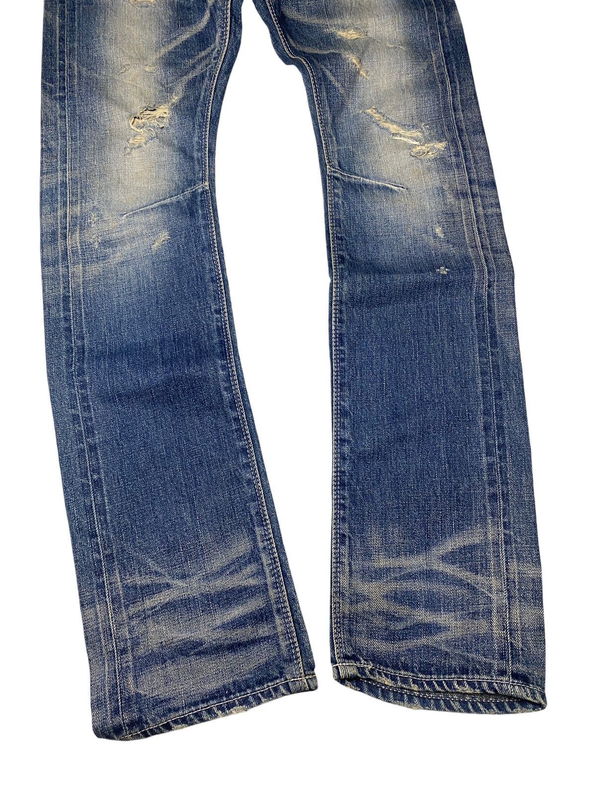 If Six Was Nine 2000's Gostar De Fuga Clawmark Seawash Selvedge Jeans Size US 29 - 7 Thumbnail