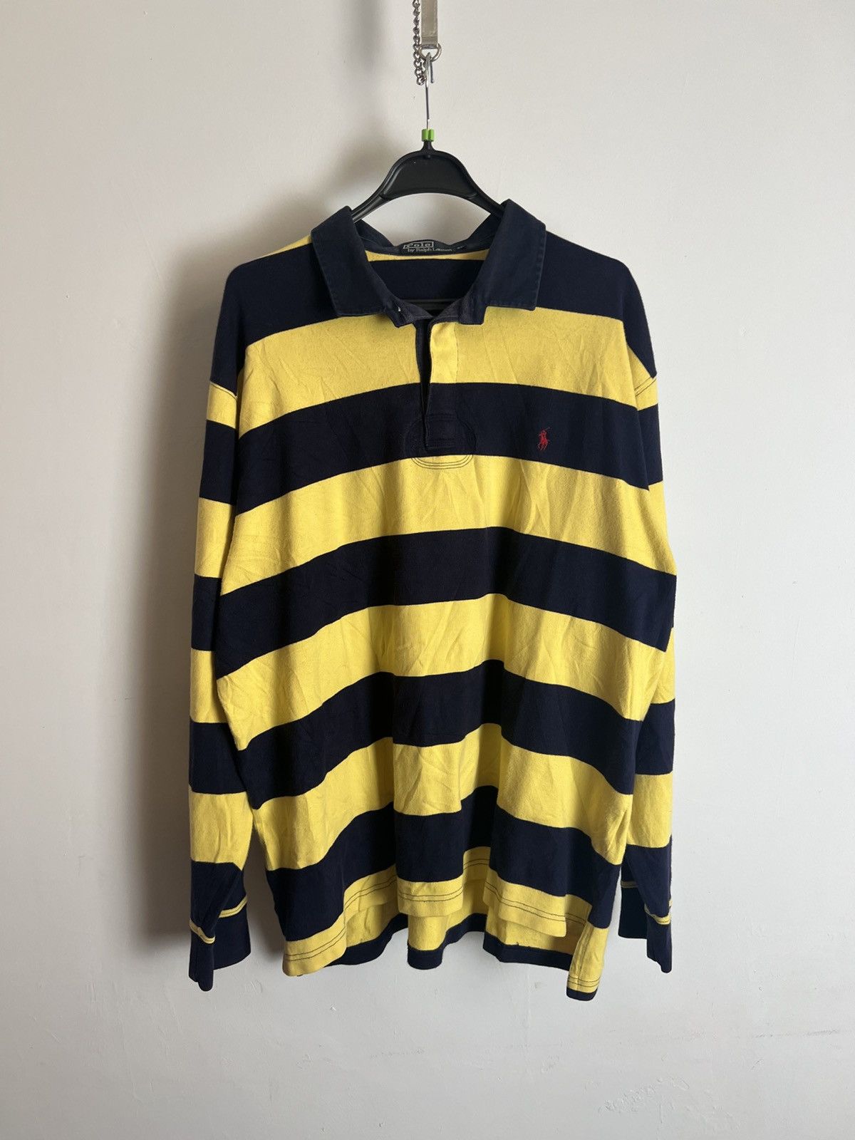 Polo Ralph Lauren Vintage Polo Ralph Lauren Rugby Shirt Red & Blue Striped Size US XL / EU 56 / 4 - 1 Thumbnail