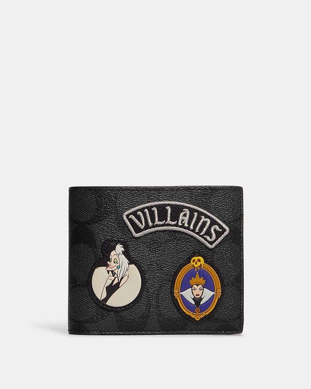 Coach Disney X Coach 3 In 1 Wallet In Signature With Patches Size ONE SIZE - 6 Thumbnail