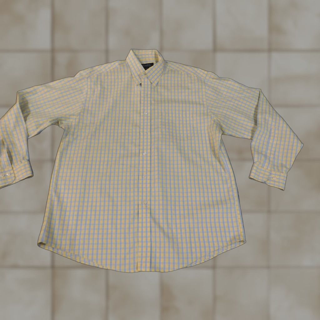 Brooks Brothers Brooks Brothers Shirt L Yellow Plaid Button-Up Long Sleeve Collar-Down Classic Preppy Mens Size US L / EU 52-54 / 3 - 1 Thumbnail
