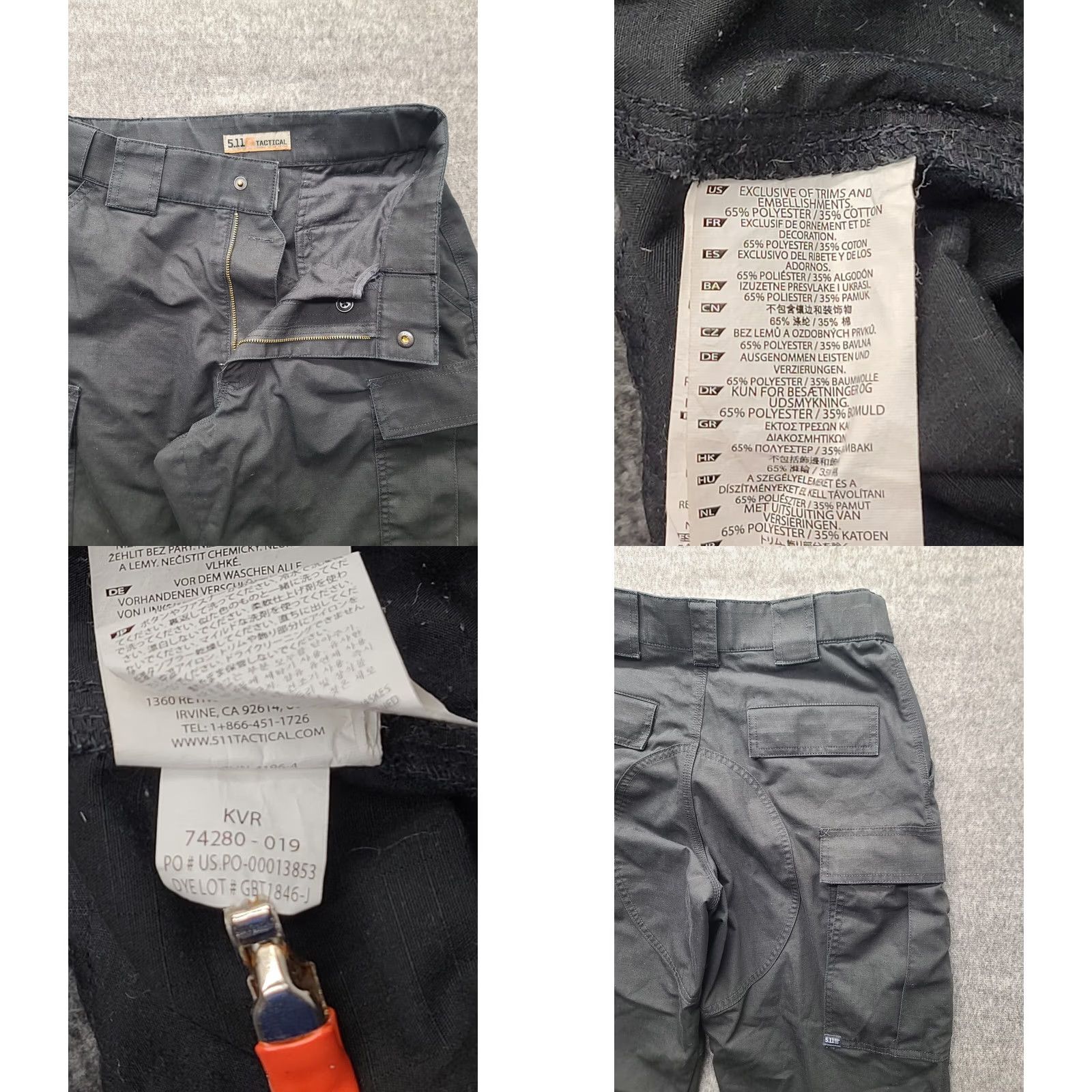 Vintage 5.11 Tactical Pants Mens Small 28 Regular Cargo Taclite TDU Ripstop Black 5.11 Tactical Pro Pants Mens Regular(Size 28) Size US 28 / EU 44 - 8 Thumbnail