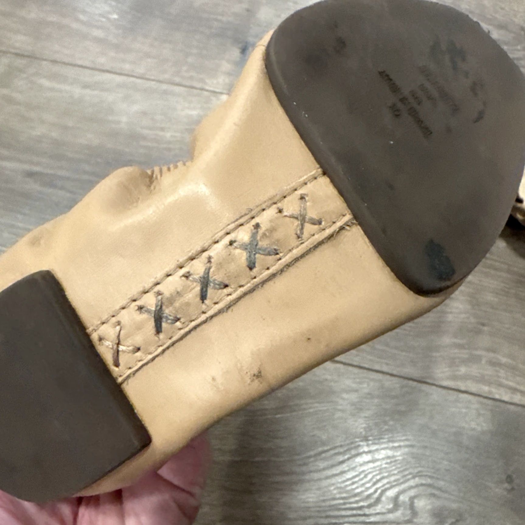SCHUTZ Schutz Calita Nappa Leather Buckle Ballet Flats Sz 8B Black Leather Slip On Closed Toe Flats Shoes Size US 8 / IT 38 - 7 Thumbnail