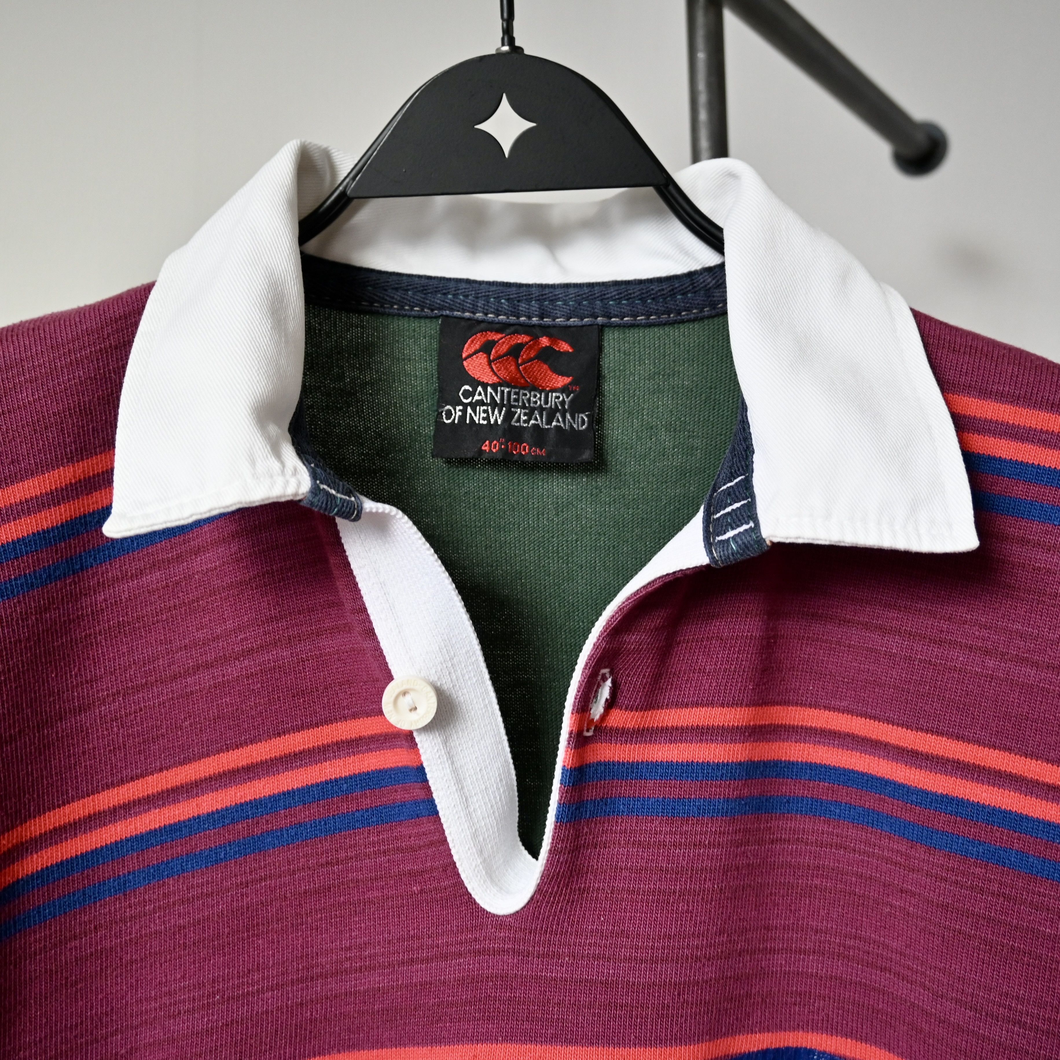 Canterbury of New Zealand VTG 1990s Canterbury Of New Zealand crazy stripe rugbyshirt Size US M / EU 48-50 / 2 - 9 Thumbnail