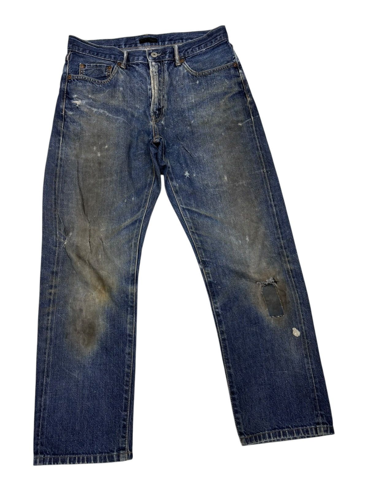 Undercover × Uniqlo Vintage Uniqlo Selvedge Dirty Distressed Denim Jeans Size US 30 / EU 46 - 5 Thumbnail