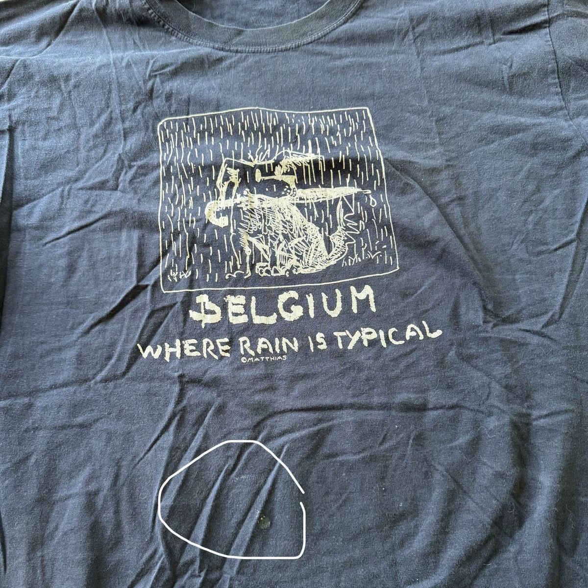 Other Vintage Mattias Adolfsson Belgium Graphic Tee Size US L / EU 52-54 / 3 - 3 Thumbnail