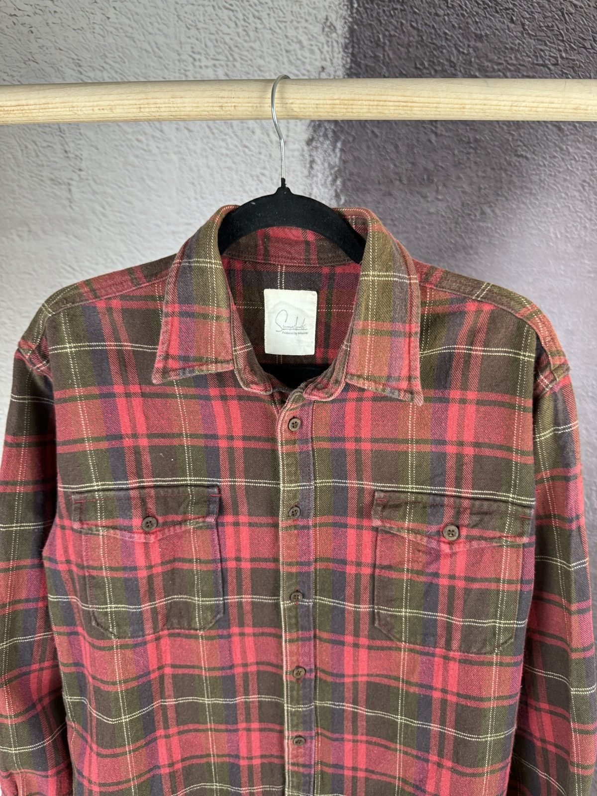 Flannel Sunny Clouds pruduced by Felissimo vintage flannel shirt Size US M / EU 48-50 / 2 - 8 Thumbnail